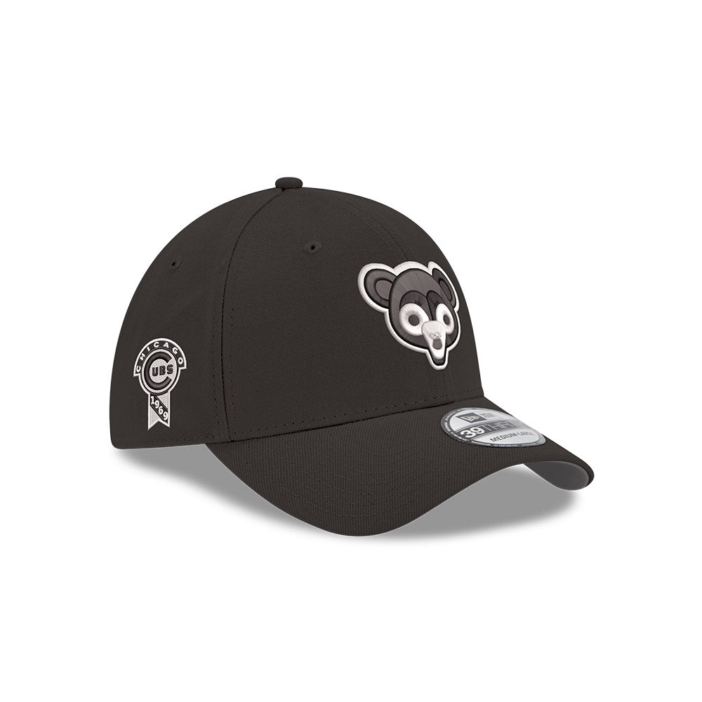 Chicago Cubs New Era Team Clubhouse 39THIRTY Flex Hat - Black