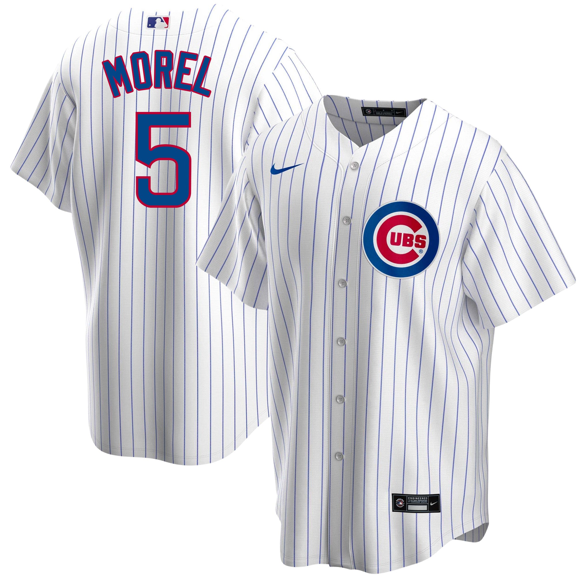 Christopher Morel Chicago Cubs Home Pinstripe Nike Men's Replica Jersey