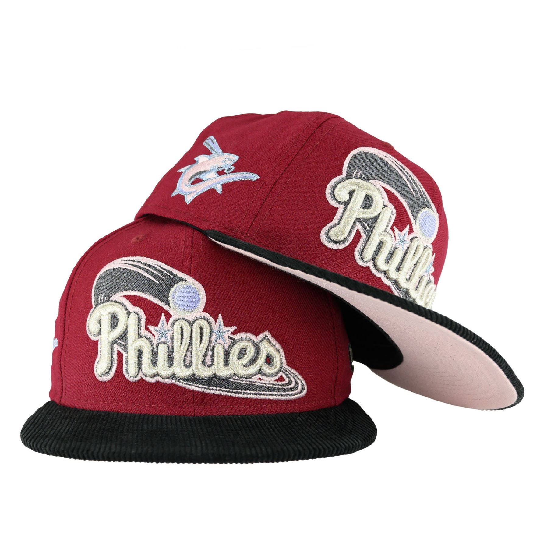 Philadelphia Phillies Cardinal Red/Corduroy Black New Era 59FIFTY Fitted Hat