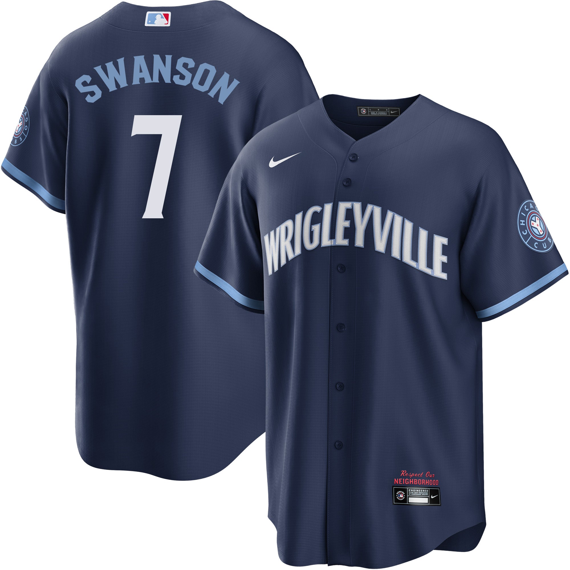 Dansby Swanson Chicago Cubs 1978 Cooperstown Jersey by NIKE