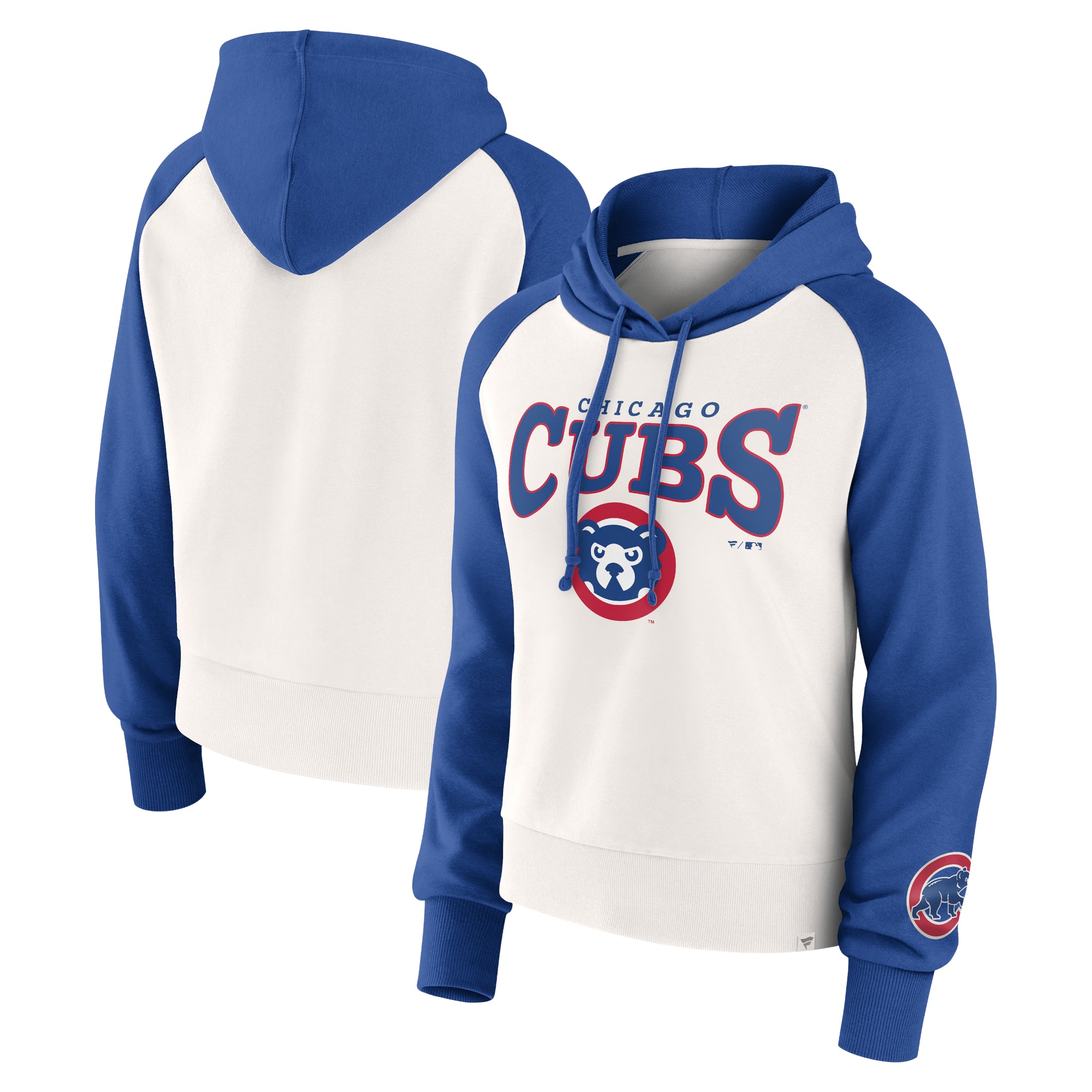 Chicago Cubs Ladies French Terry Crew Long Sleeve T-Shirt