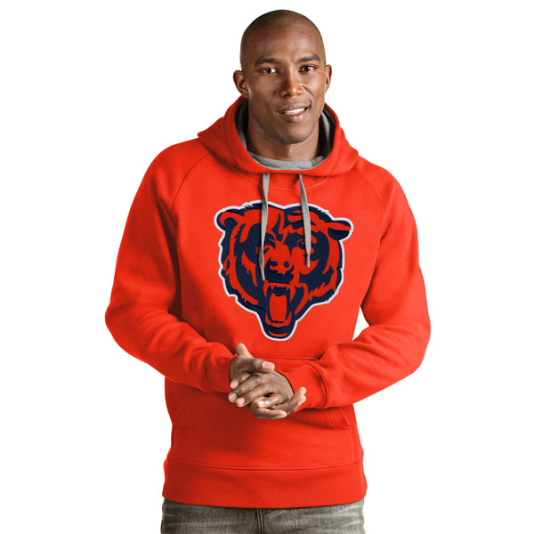 Chicago Bears Navy Full Zip Up Bearhead Victory Hooded Sweatshirt - Clark  Street Sports