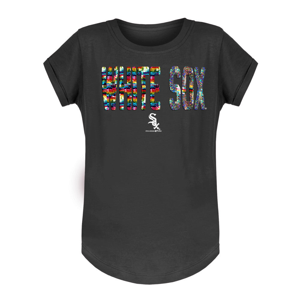 Pink Sequin Chicago White Sox T-Shirt