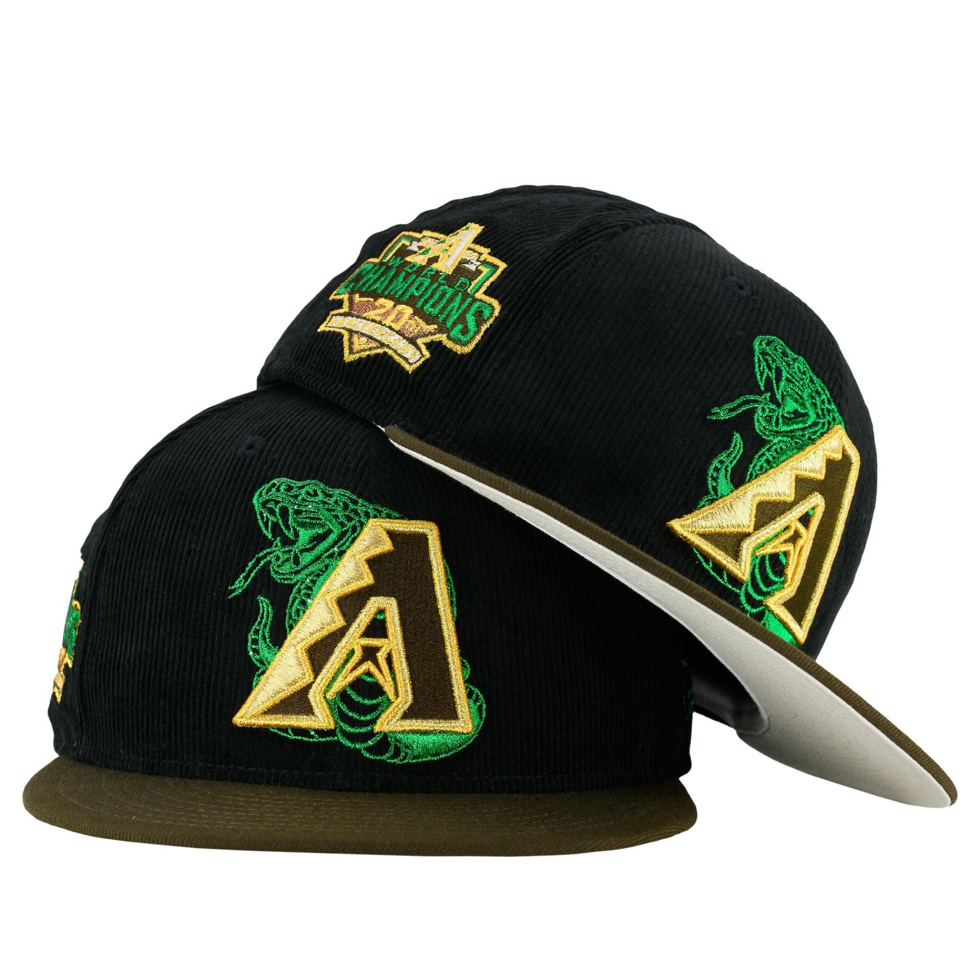 ARIZONA DIAMONDBACKS CITY CONNECT SERPENTINE LOGO AQUA BLACK CORDUROY –  Sports World 165