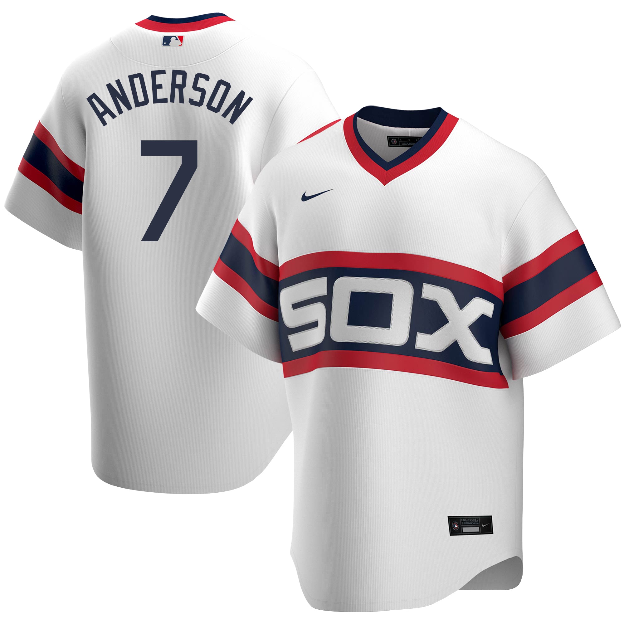 Nike Men's Replica Chicago White Sox Tim Anderson #7 Cool Base Red Jersey