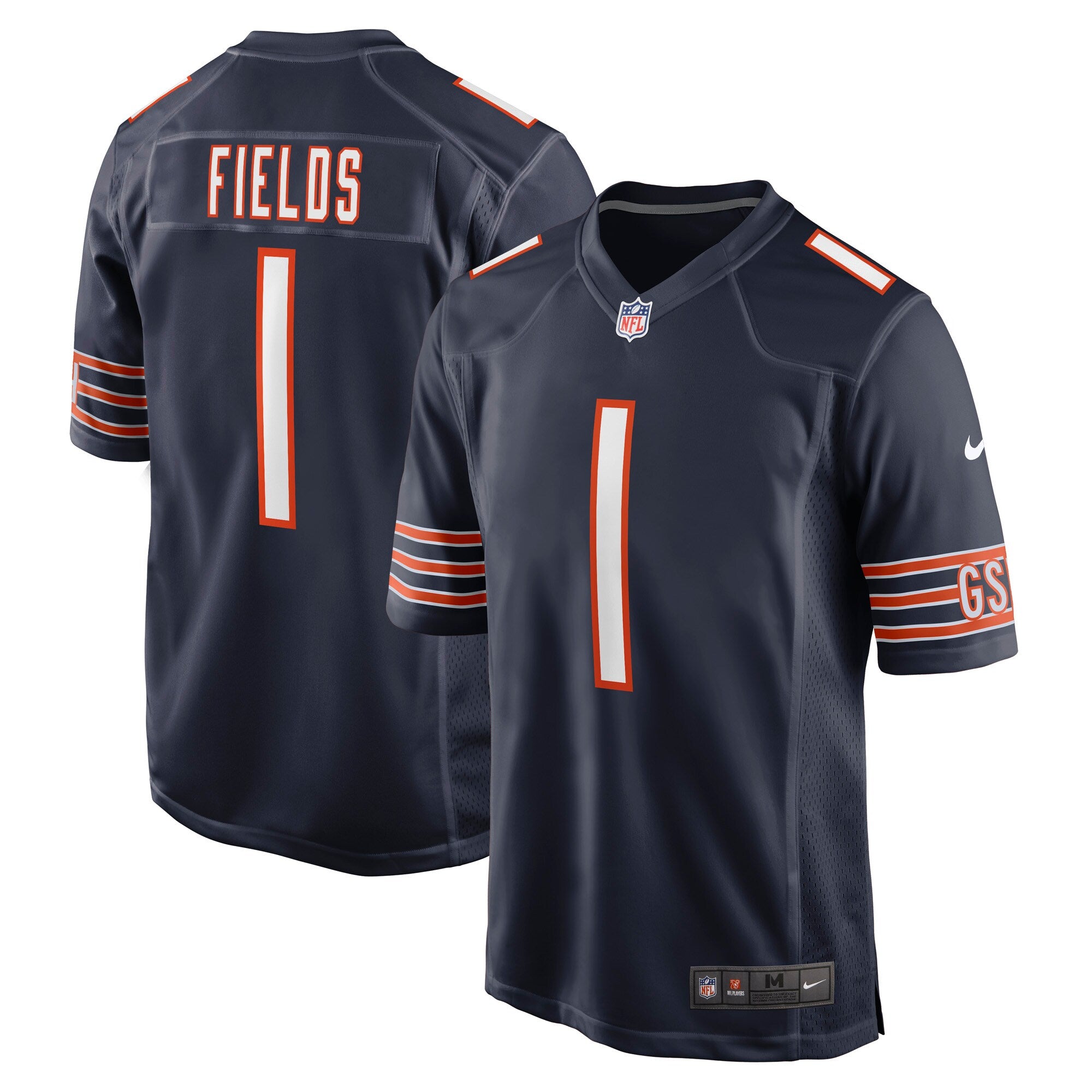 NFL Chicago Bears Boys' Short Sleeve Fields Jersey - Xs