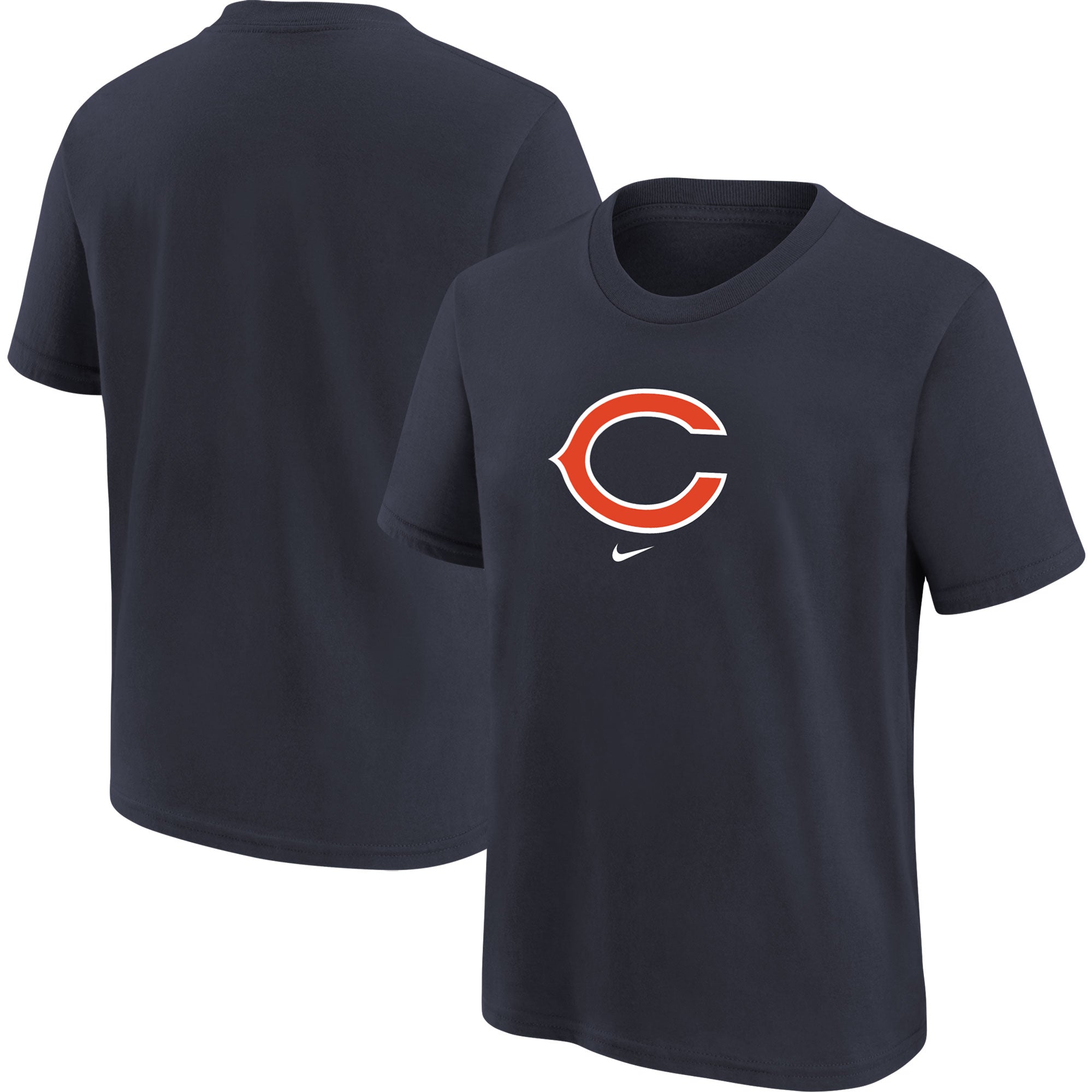 Football Fan Shop Officially Licensed NFL Short Sleeve Crew Neck - Bears - White