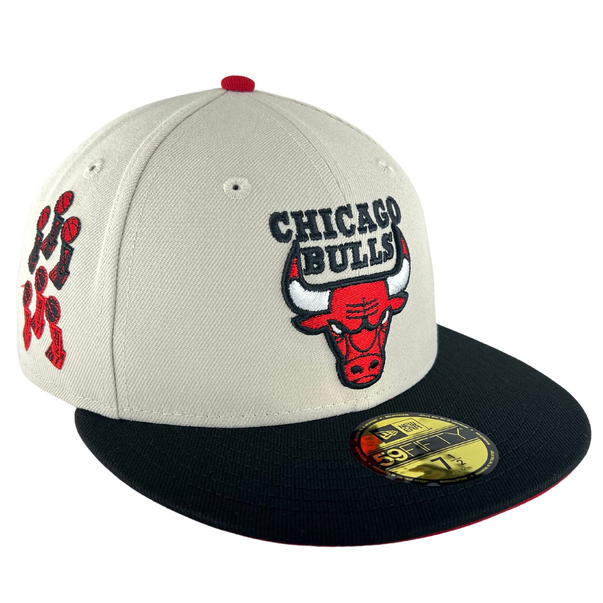 New Era Red & Black Chicago Blackhawks 59FIFTY Fitted Cap 7 1/4