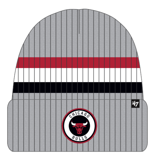 Chicago Bulls Mitchell & Ness Cuffed Pom Knit Hat