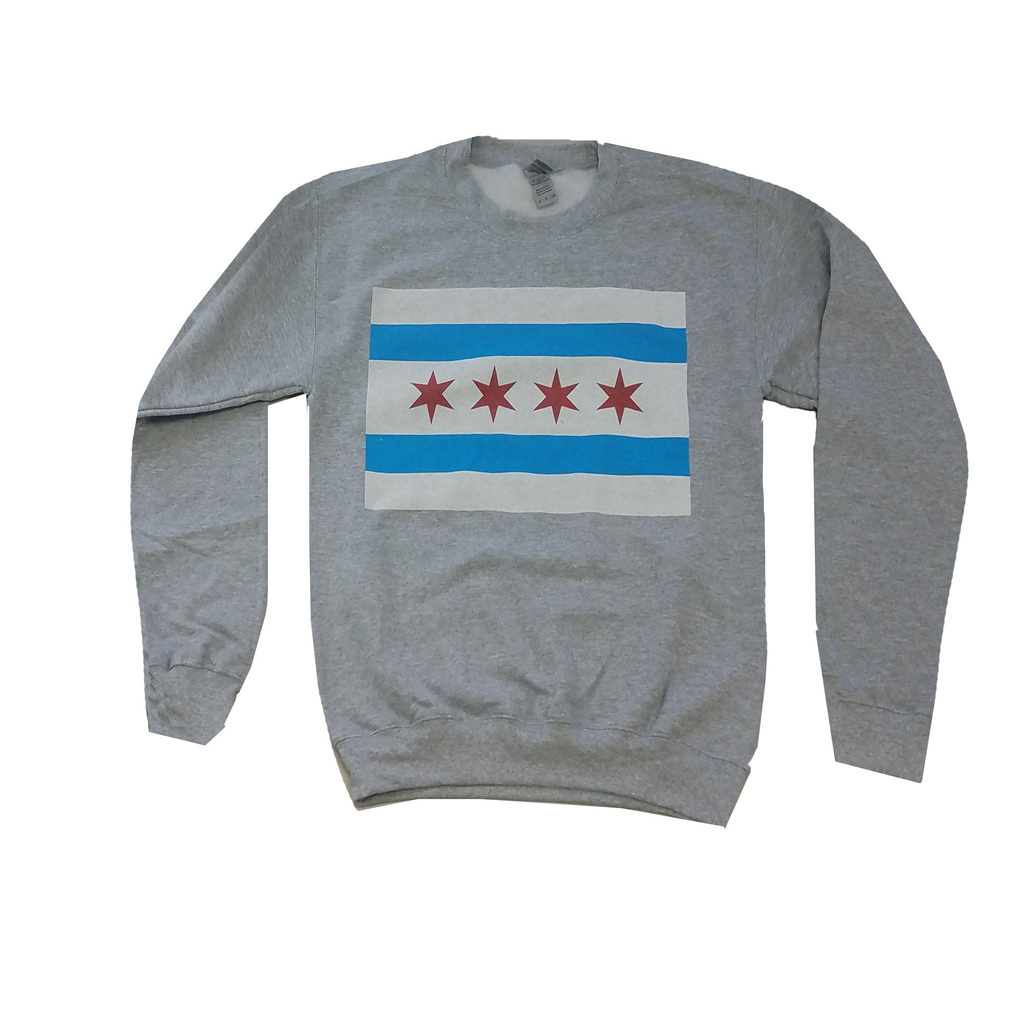 Grey Heather Chicago Flag — REP CHI