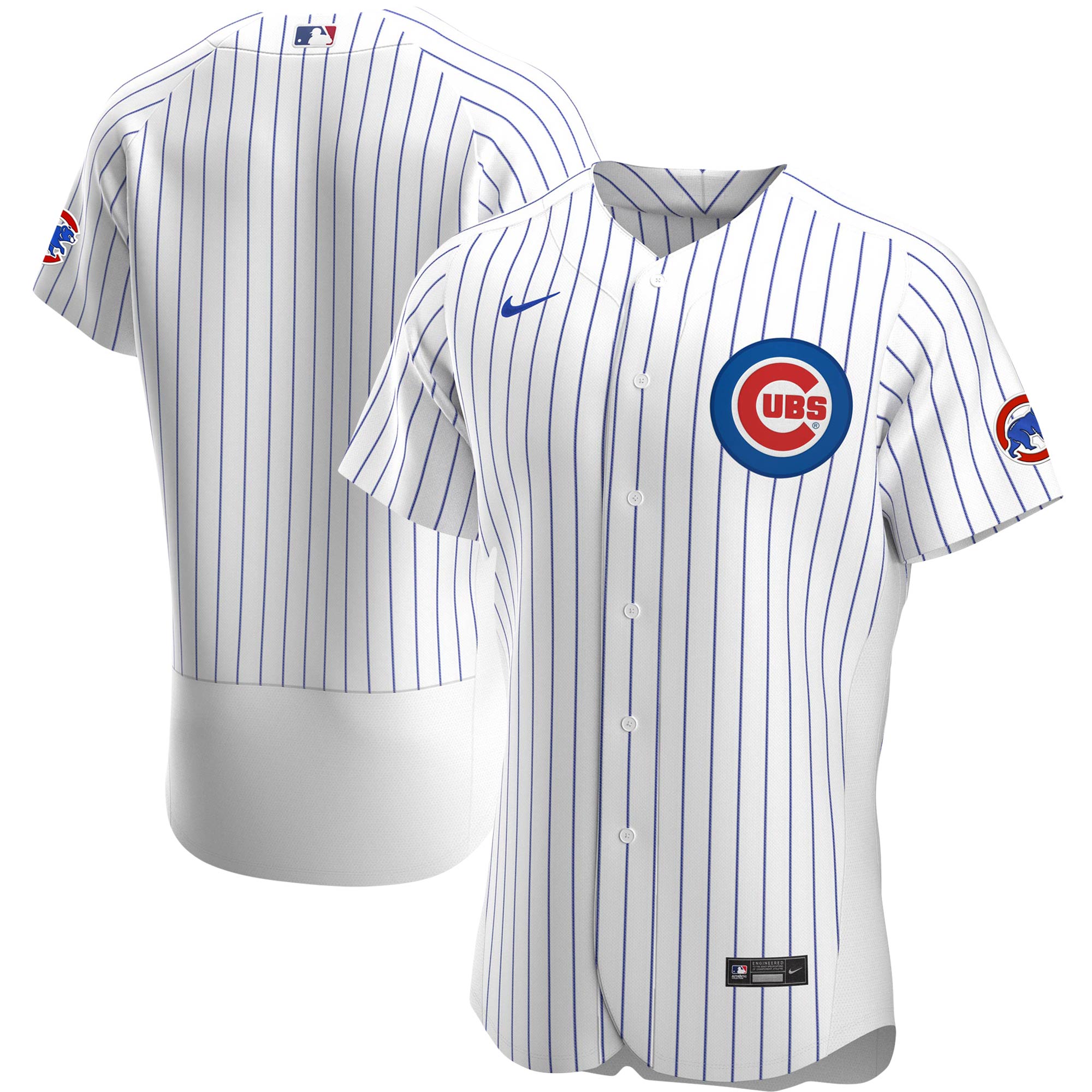 Chicago Cubs Nike Cooperstown Home Pinstripe V-neck Jersey - Clark Street  Sports