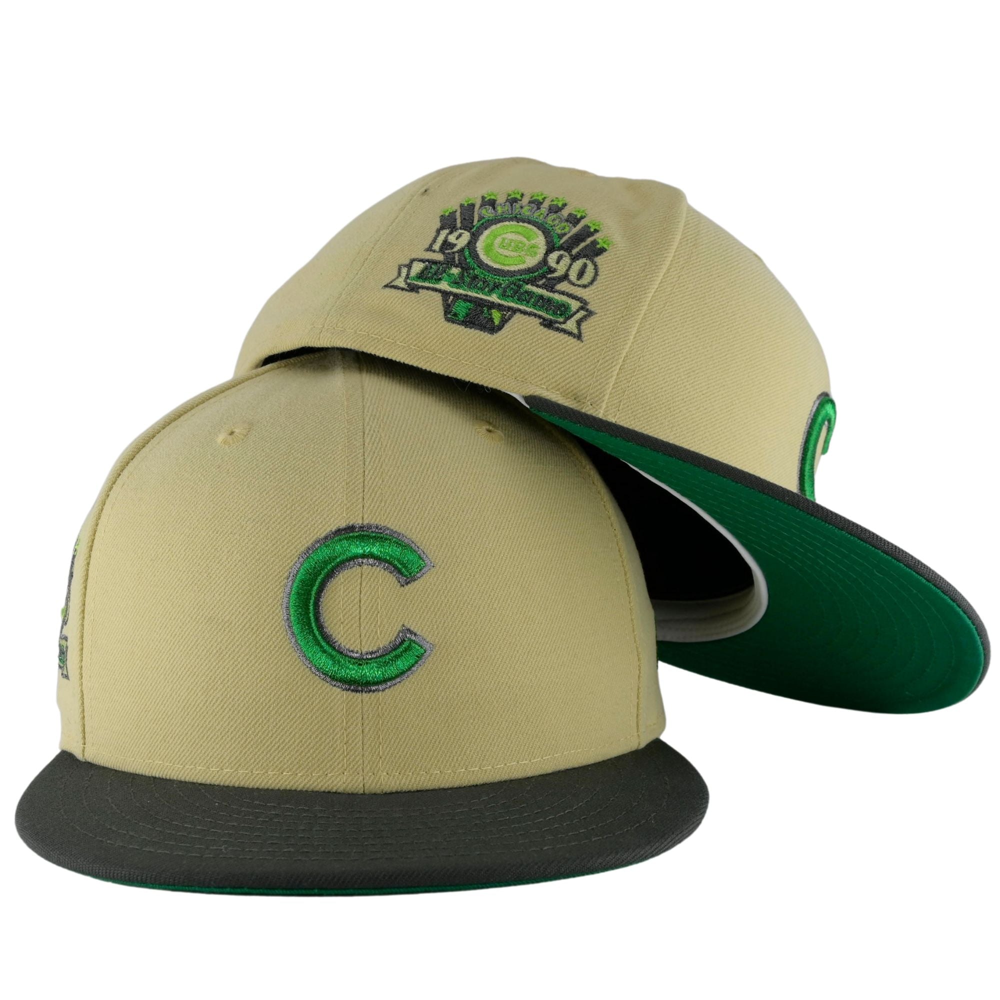 Chicago Cubs Rifle Green/Black New Era 59FIFTY Fitted Hat - Clark Street  Sports