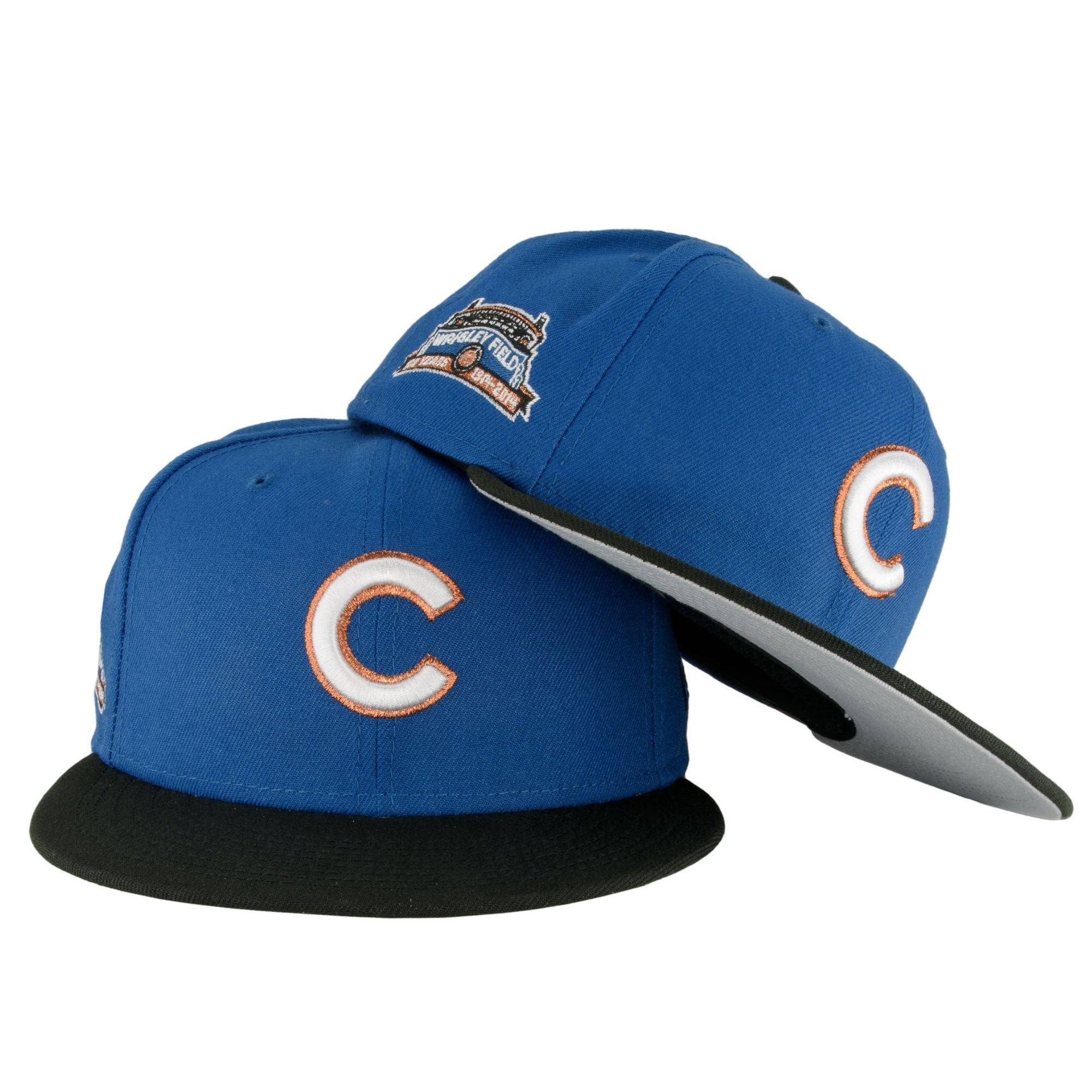 Chicago Cubs Hat Cap 7 1/8 Exclusive New Era Fitted MLB Patch Logo