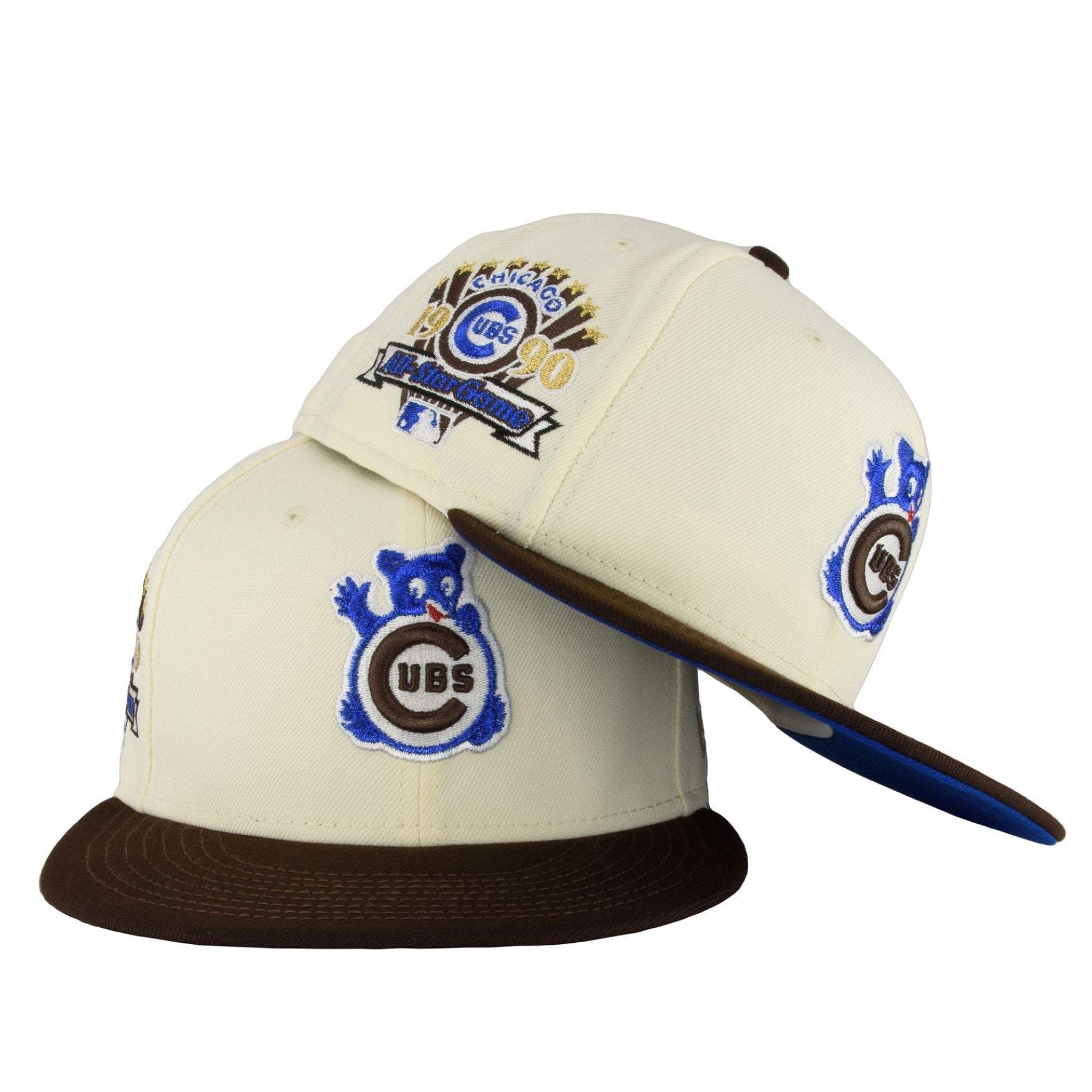 Chicago Cubs 1990 ASG Waving Bear Cream 59FIFTY Fitted Cap 7 7/8 = 24 5/8 in = 62.5 cm