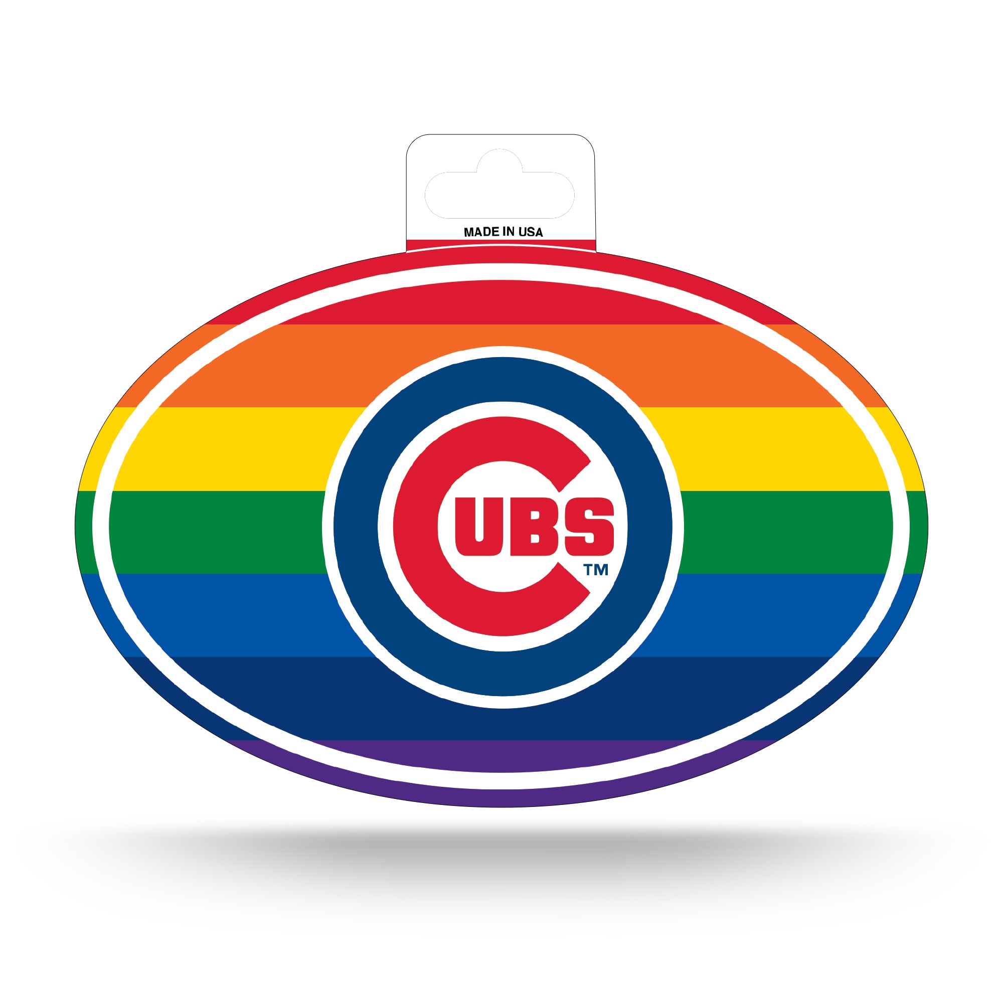 Cubs pride rainbow Bullseye decal Clark Street Sports