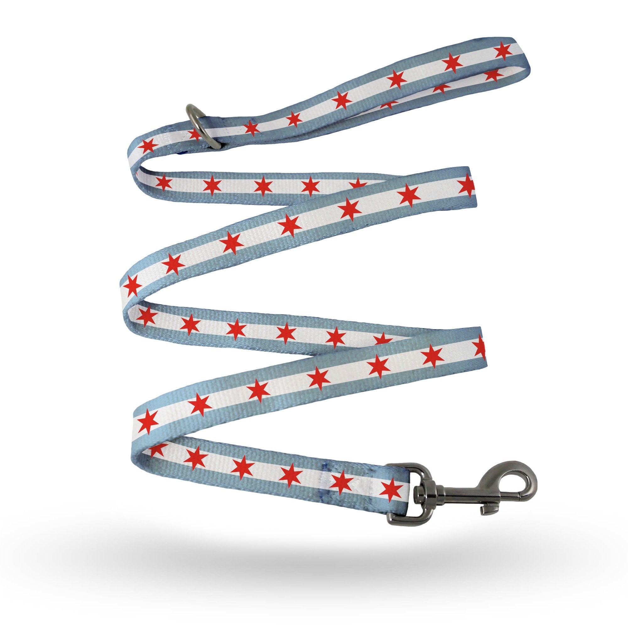 Chicago Flag Dog Leash 1 Thick