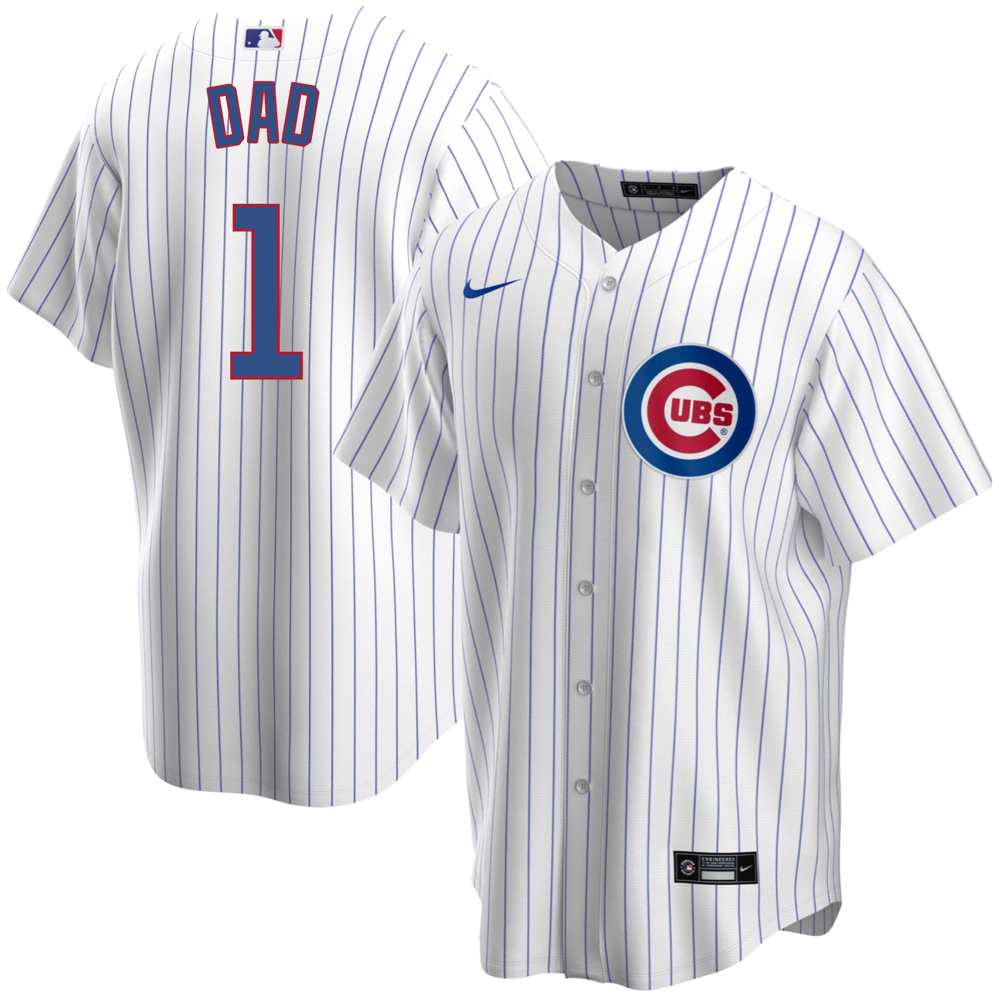 Chicago Cubs Youth Nike Custom Home Pinstripe Replica Jersey - Clark Street  Sports