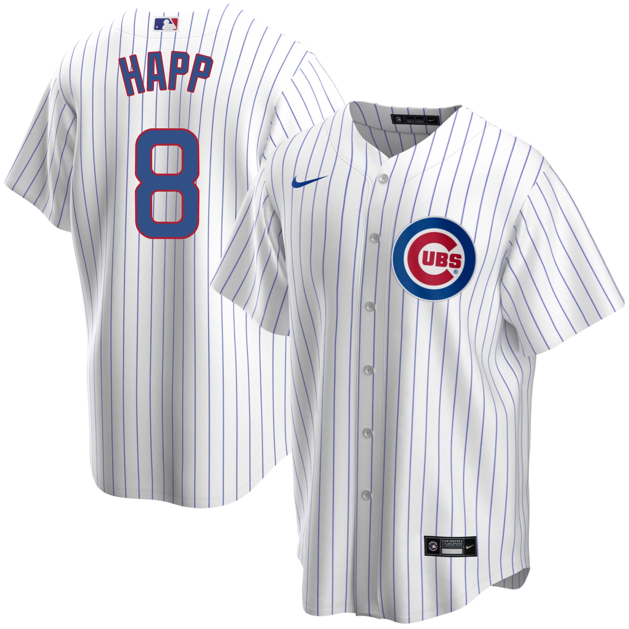 Chicago Cubs Men's Majestic Home Pinstripe Replica Jersey