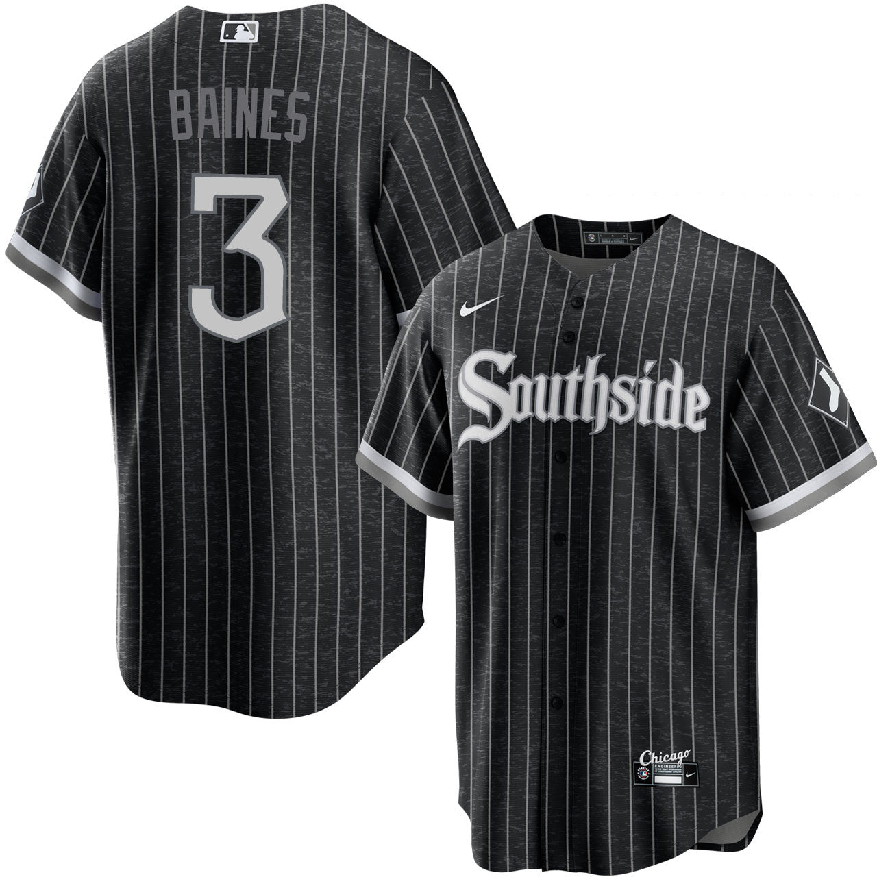 HAROLD BAINES  Chicago White Sox 1981 Home Majestic Throwback Baseball  Jersey