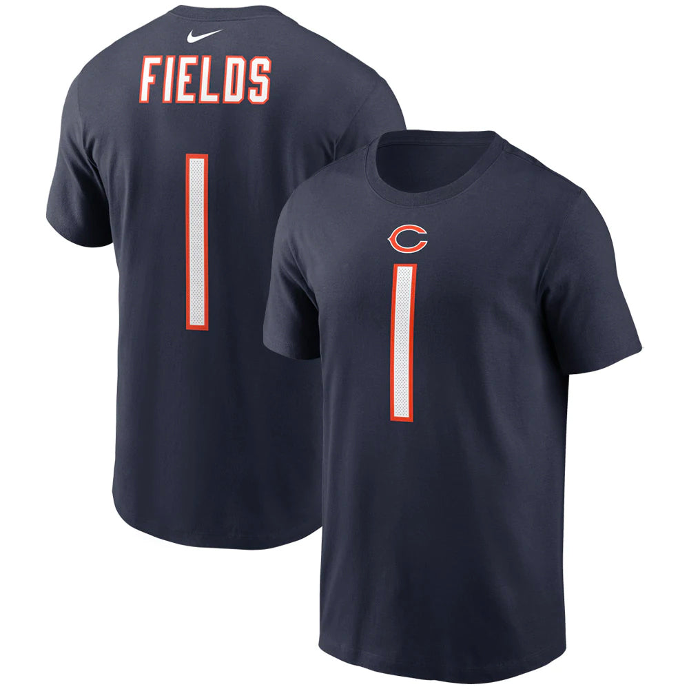 Nice justin Fields 1 Chicago Bears football player pose Vintage shirt,  hoodie, sweater, long sleeve and tank top