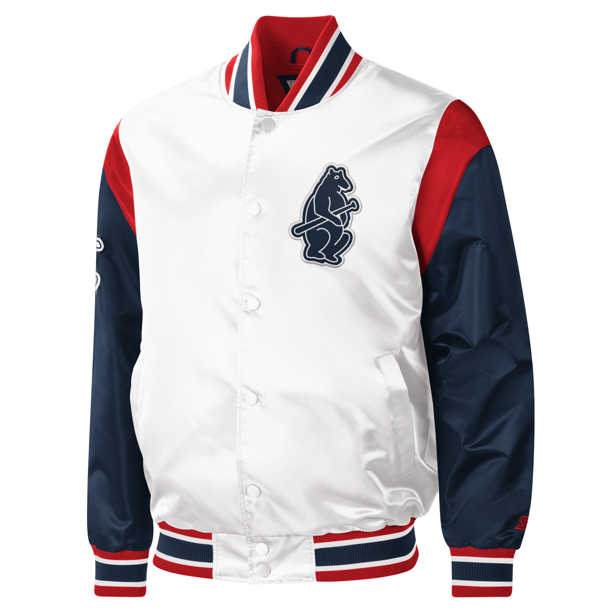 Women's Starter White/Royal Chicago Cubs Hometown Full-Snap Jacket