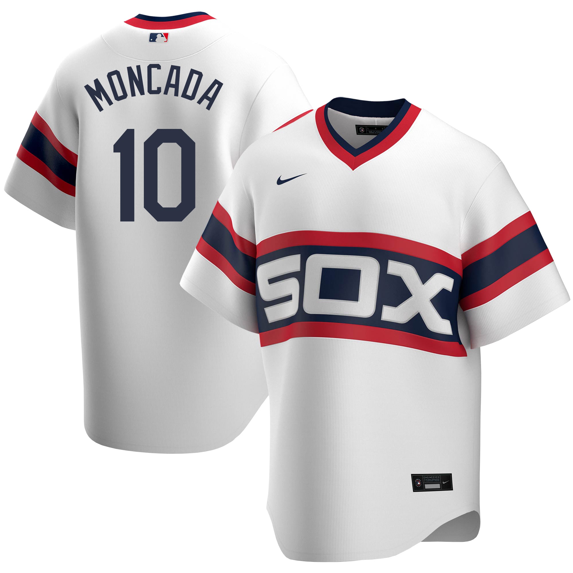 Men's Nike Yoan Moncada White Chicago White Sox Home Replica Player Name  Jersey