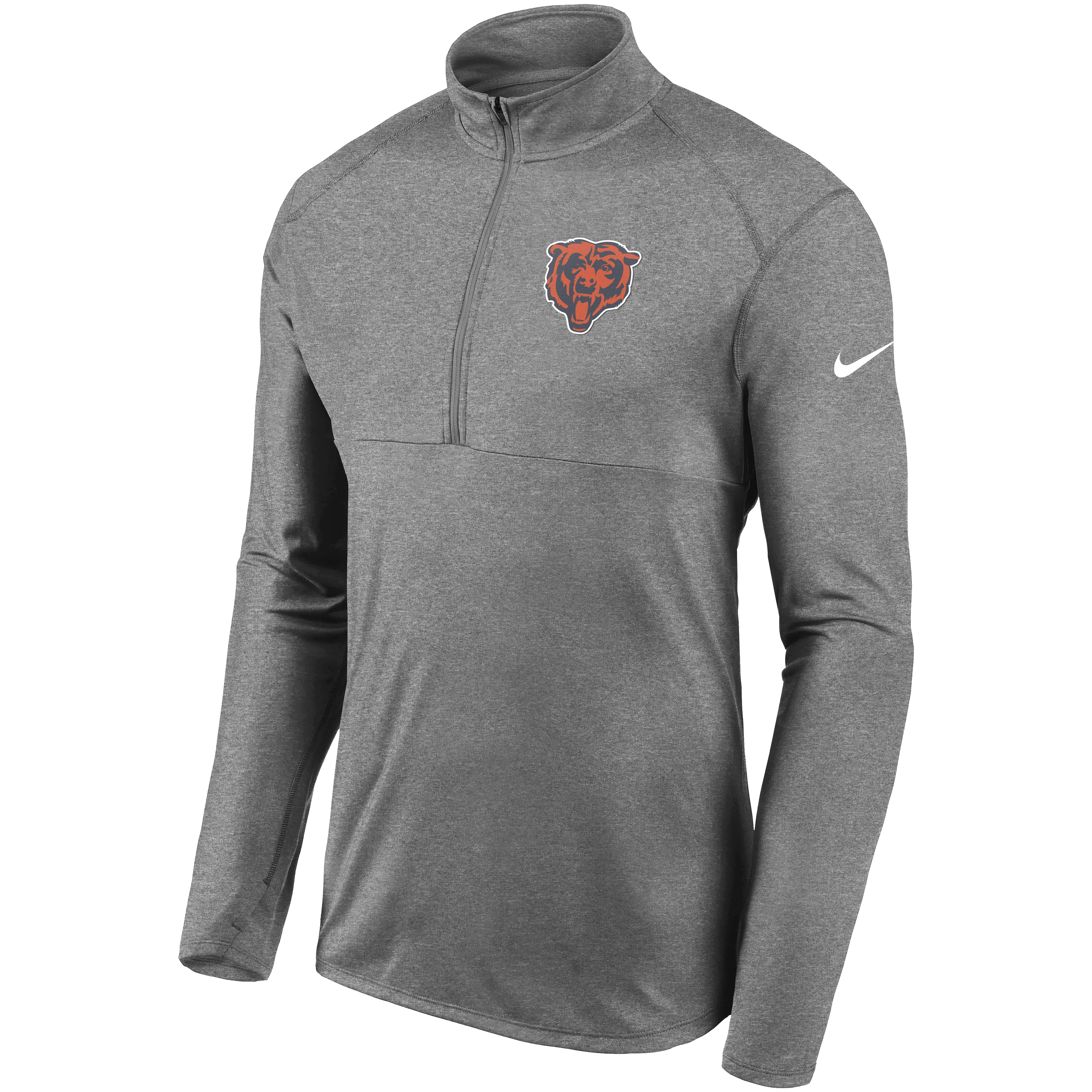 Nike Men's Chicago Bears Logo Pacer Navy Half-Zip Pullover