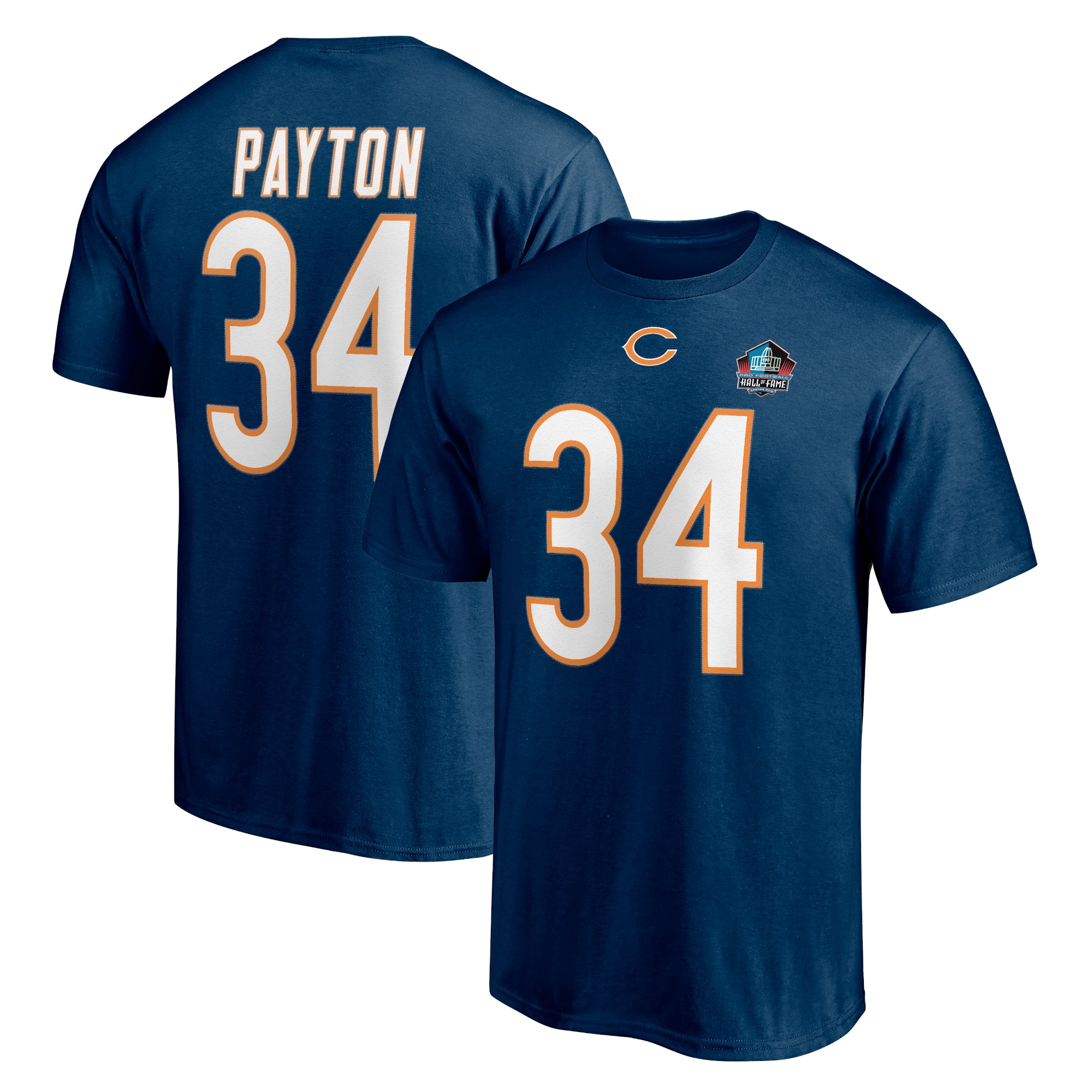 Fanatics Walter Payton 34 Chicago Bears Hall of Fame T-Shirt 3X-Large