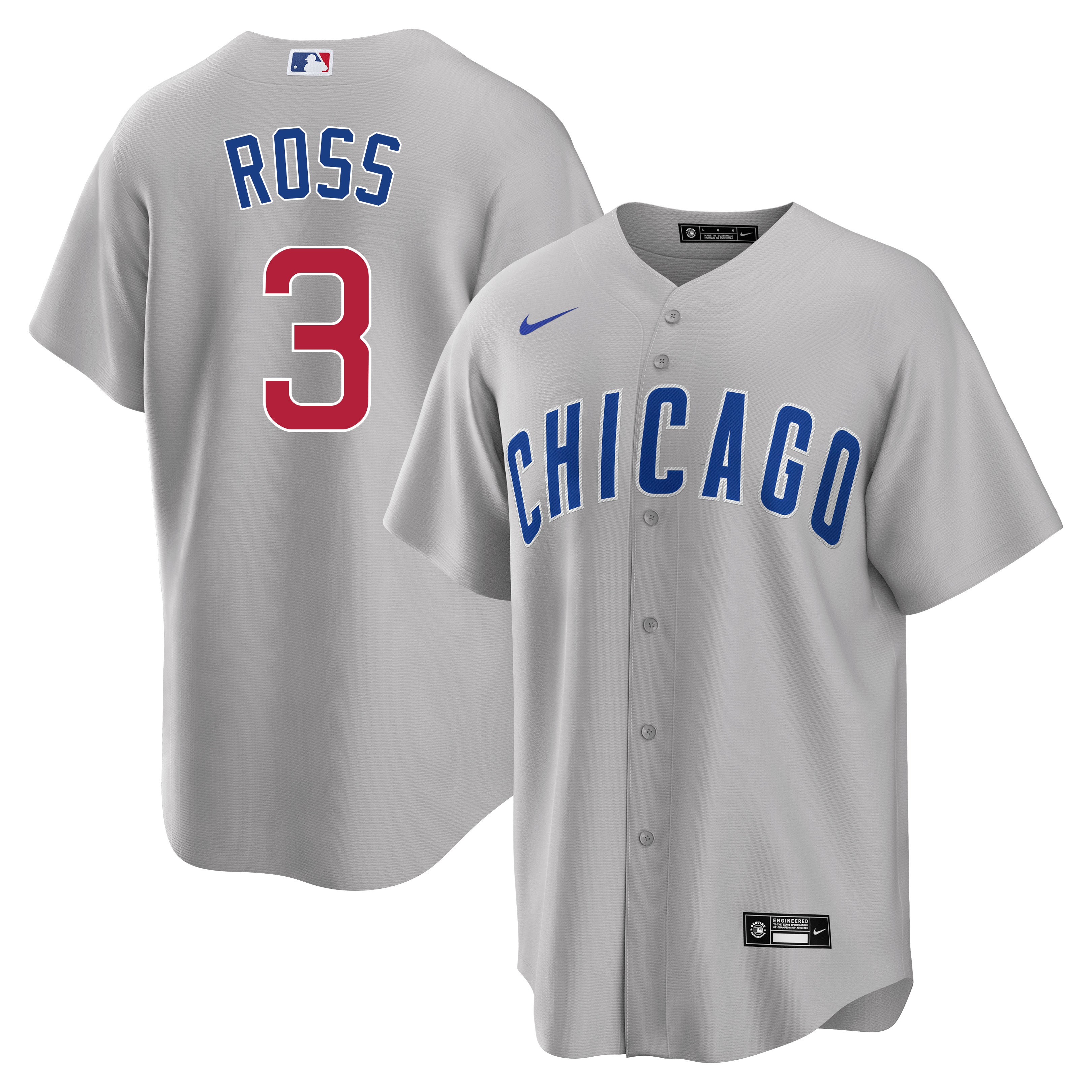 David Ross Chicago Cubs Jersey Number Kit, Authentic Home Jersey