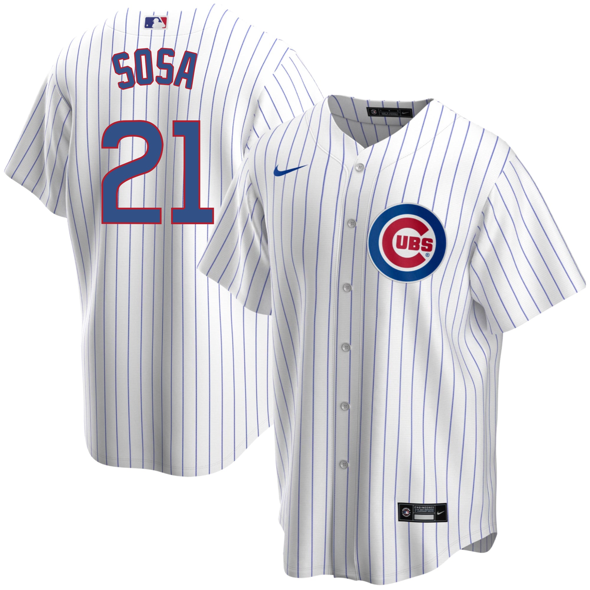 Sammy Sosa Chicago Cubs Men's 1970's Wrigley 100th Blue Away  Cooperstown Jersey