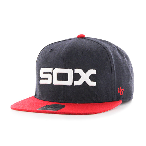 47 Brand Chicago White Sox Sure Shot Snapback Cap for Men