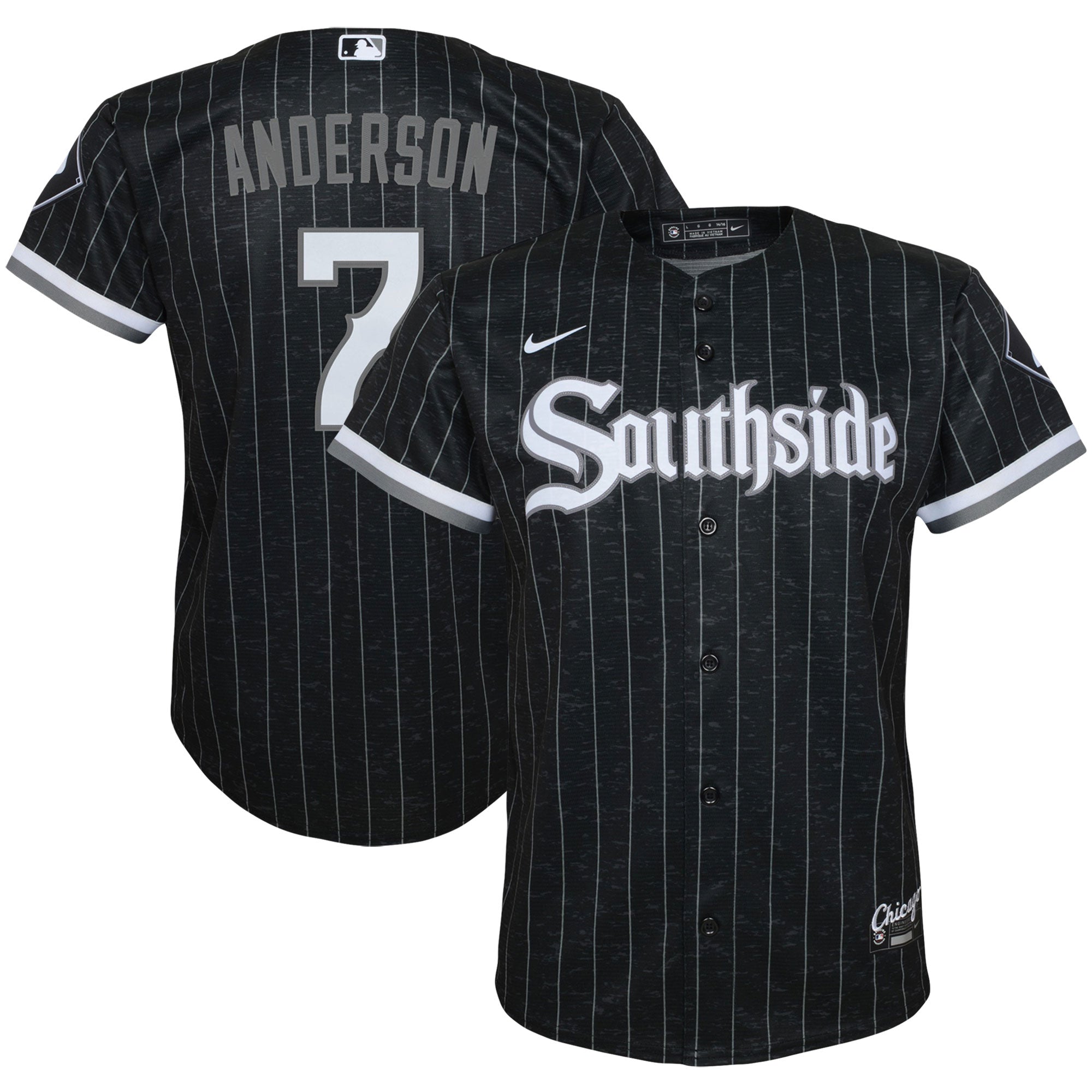 Tim Anderson Chicago White Sox Nike Pitch Black Jersey - Clark Street Sports