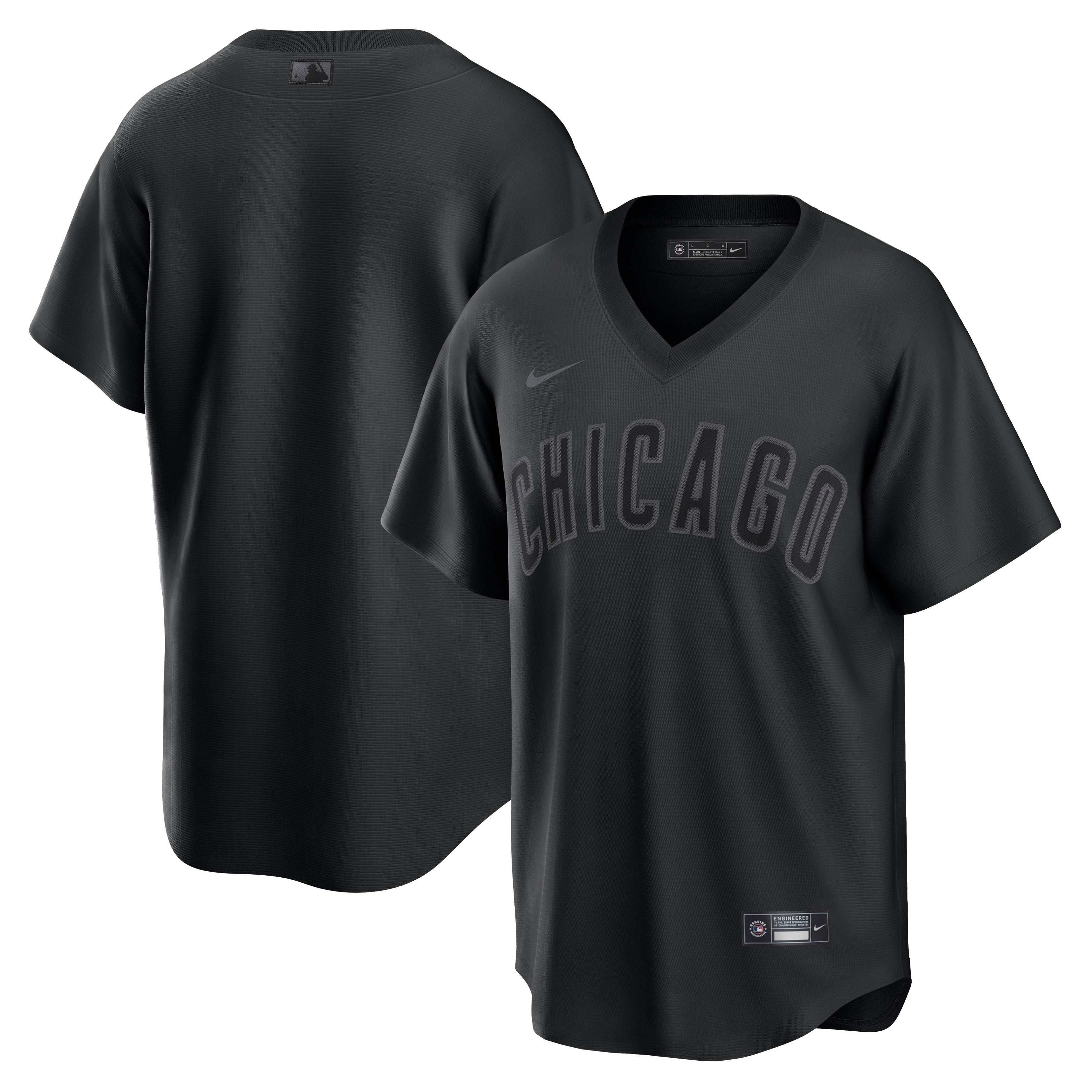 Chicago Cubs Nike Pitch Black Jersey, Medium