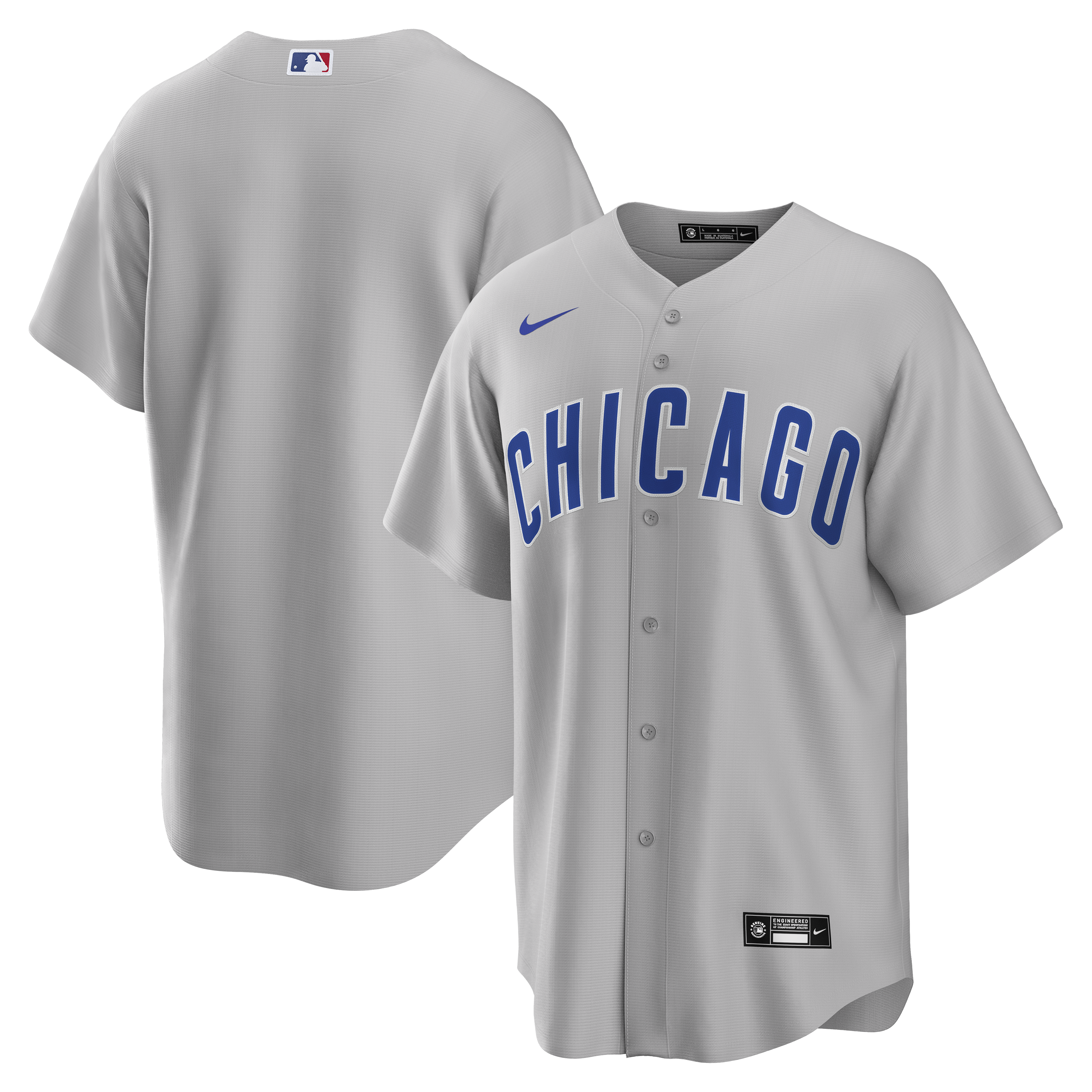 Chicago Cubs Nike Men's Gray Replica Road Jersey - Clark Street Sports