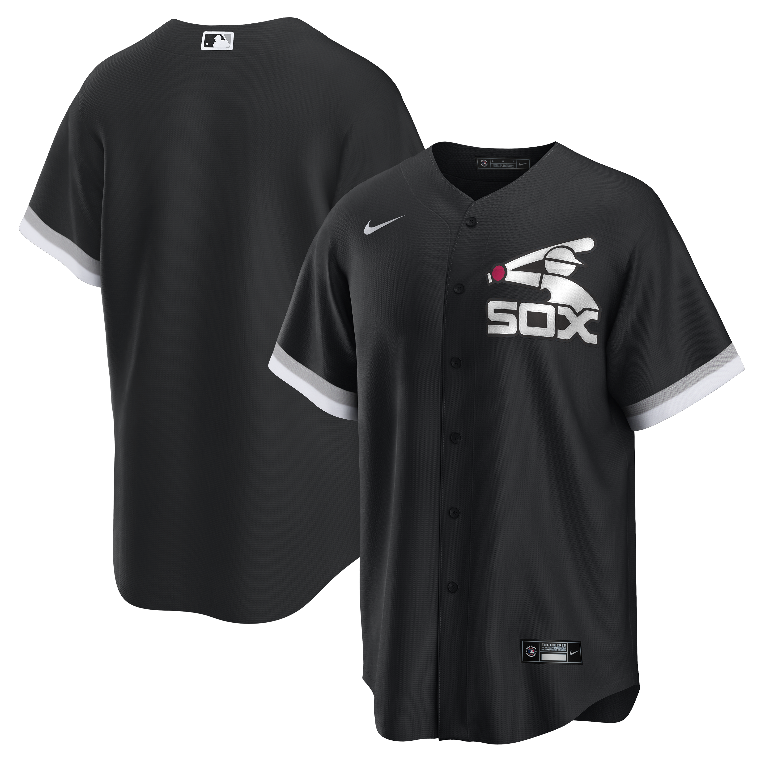 Chicago White Sox Nike Men's Black Alternate Batterman Logo Replica Je -  Clark Street Sports