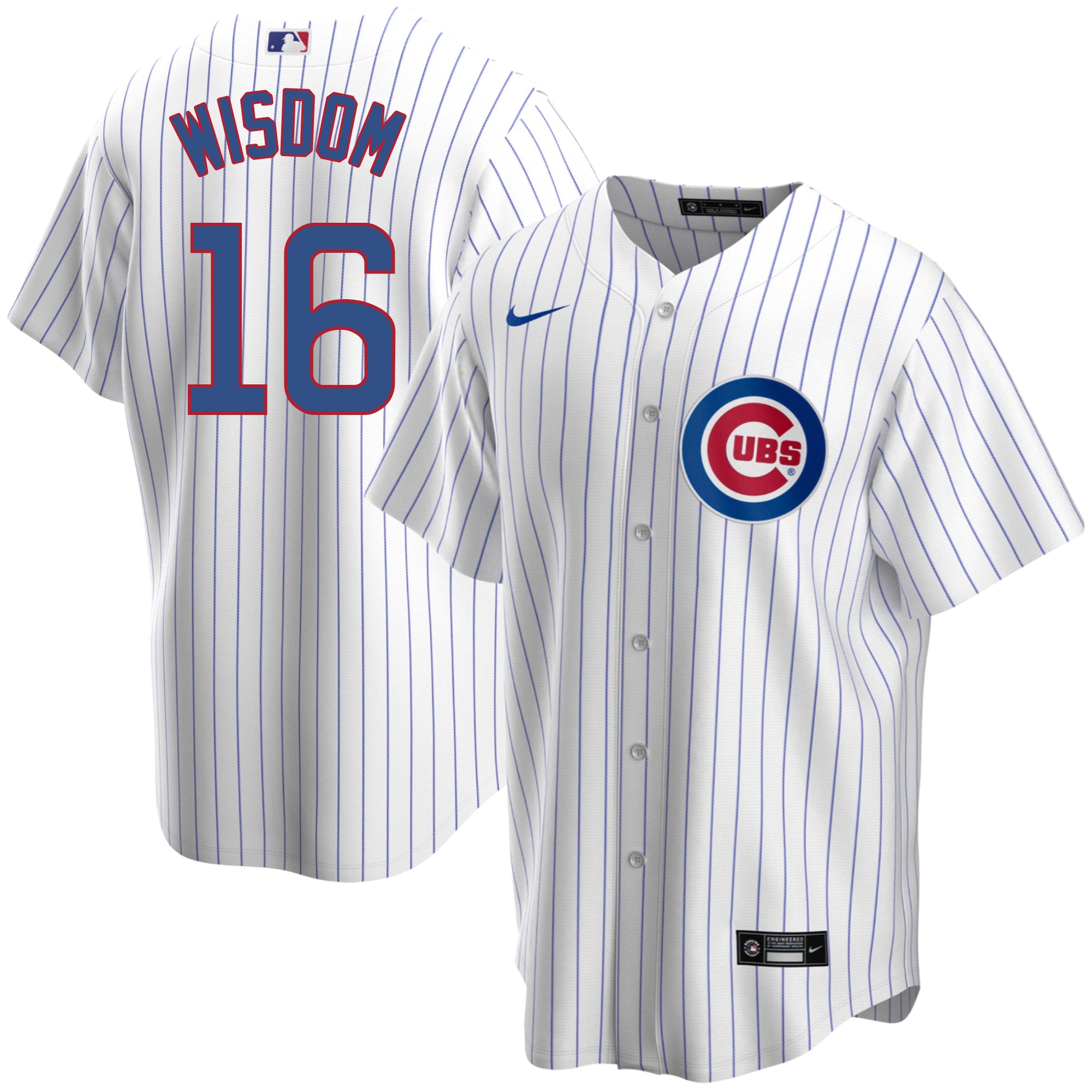 CHICAGO CUBS- PATRICK WISDOM AUTOGRAPH #16 NICKNAME PLAYERS JERSEY JSA  VV86916