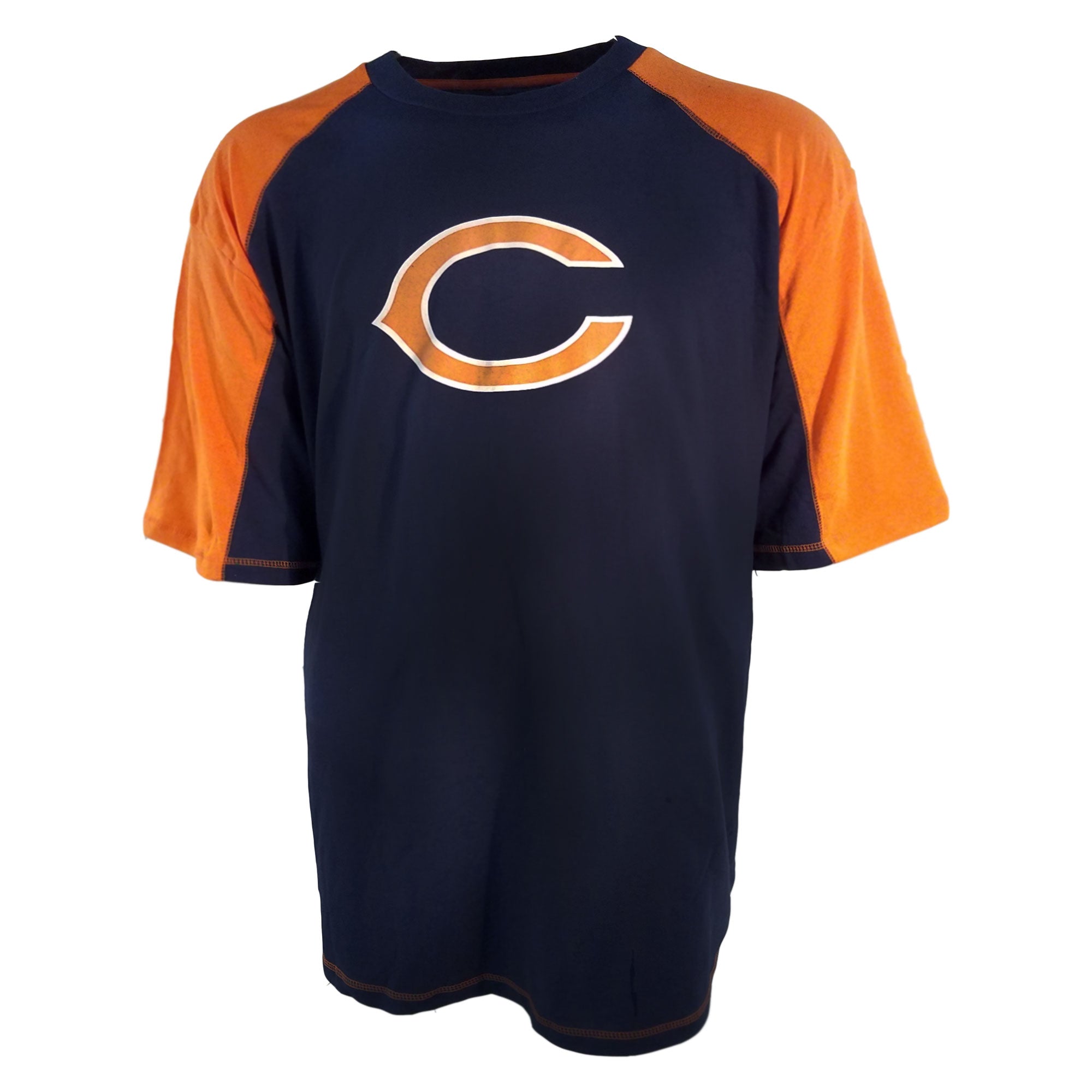 Chicago Bears Men's Big and Tall C Orange Sleeves Tee, X-Large Tall