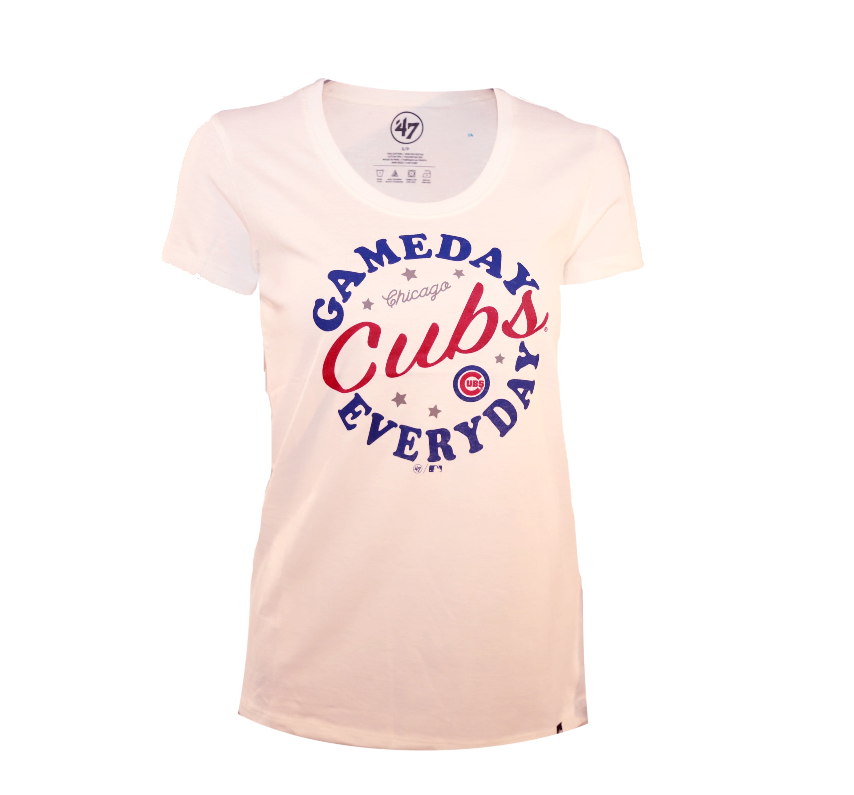 Chicago Cubs Women's White Scoop Gameday Everyday. - Clark Street