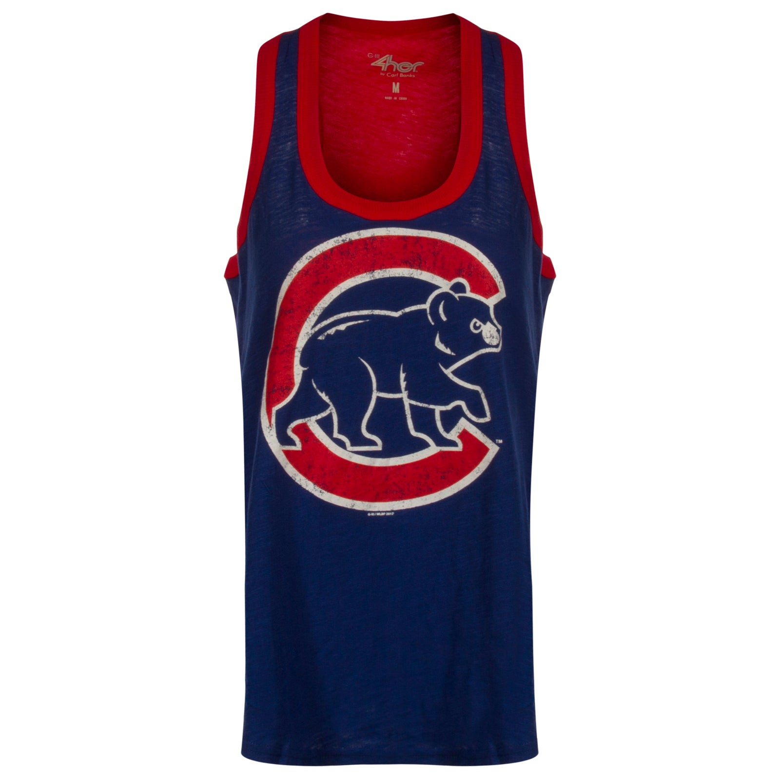 Women's G-III 4Her by Carl Banks White Chicago Cubs Logo Opening Day Tank Top Size: Small