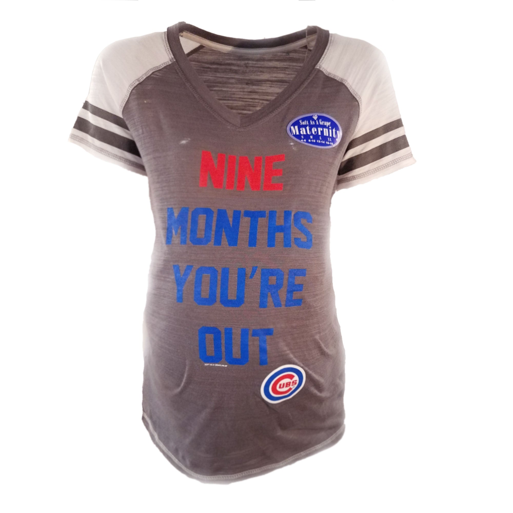 Chicago Cubs Women's New Grey Maternity 