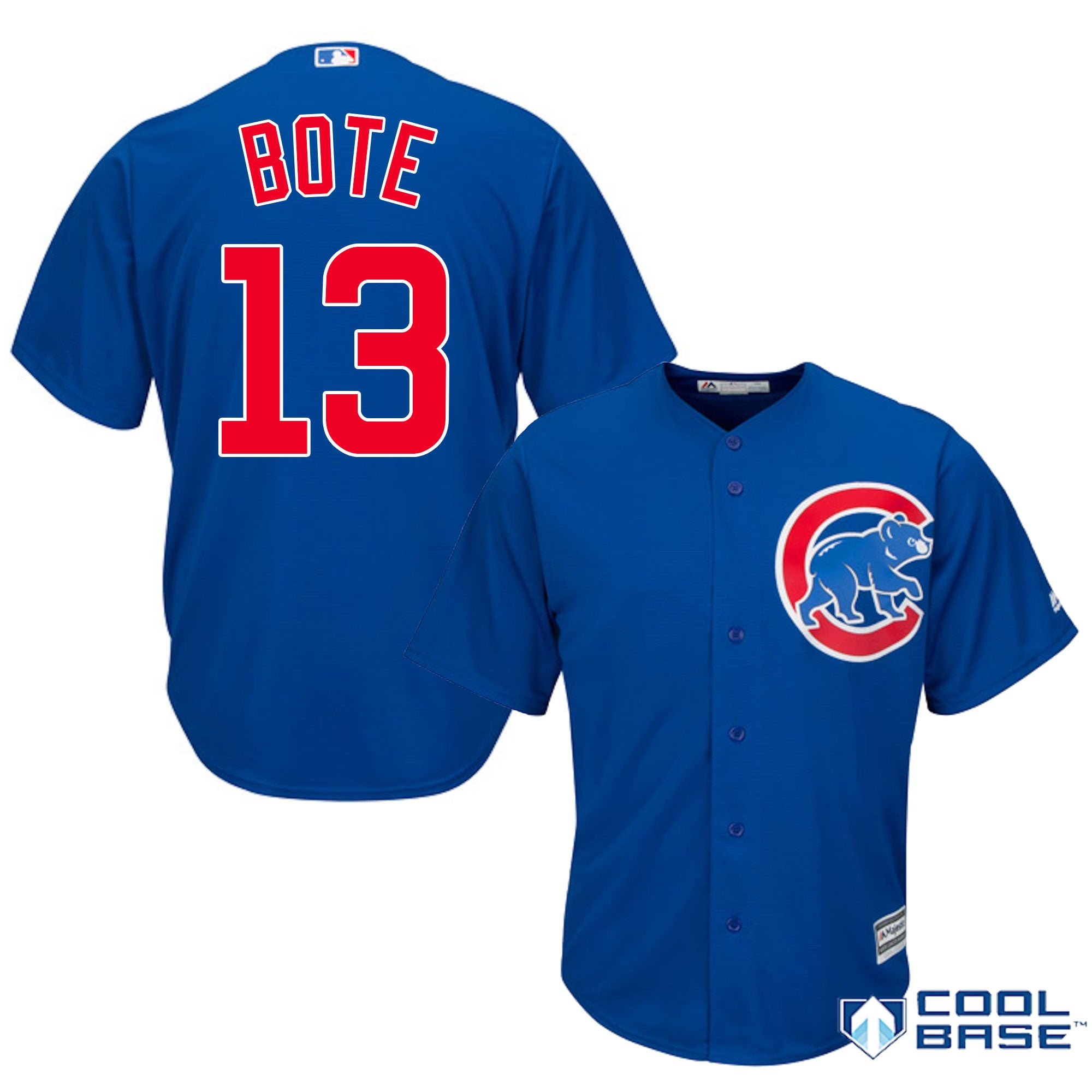 Chicago Cubs David Bote Royal Alternate 