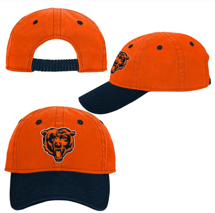 Chicago Bears Orange Infant Bear Head 