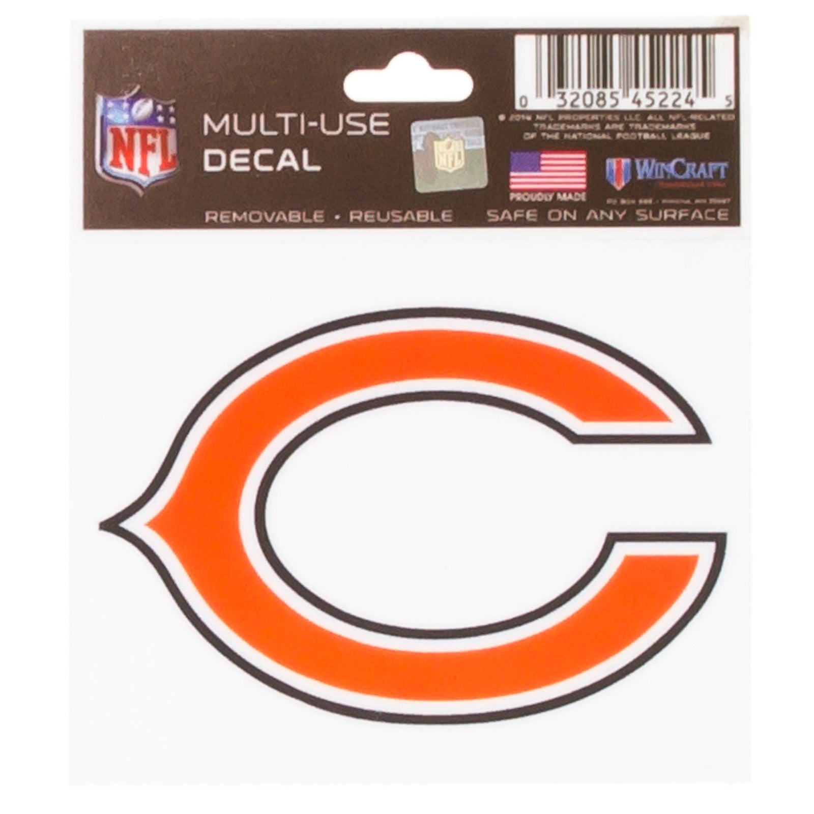 Chicago Bears Logo 4x4 Multi-Use Decal - Clark Street Sports