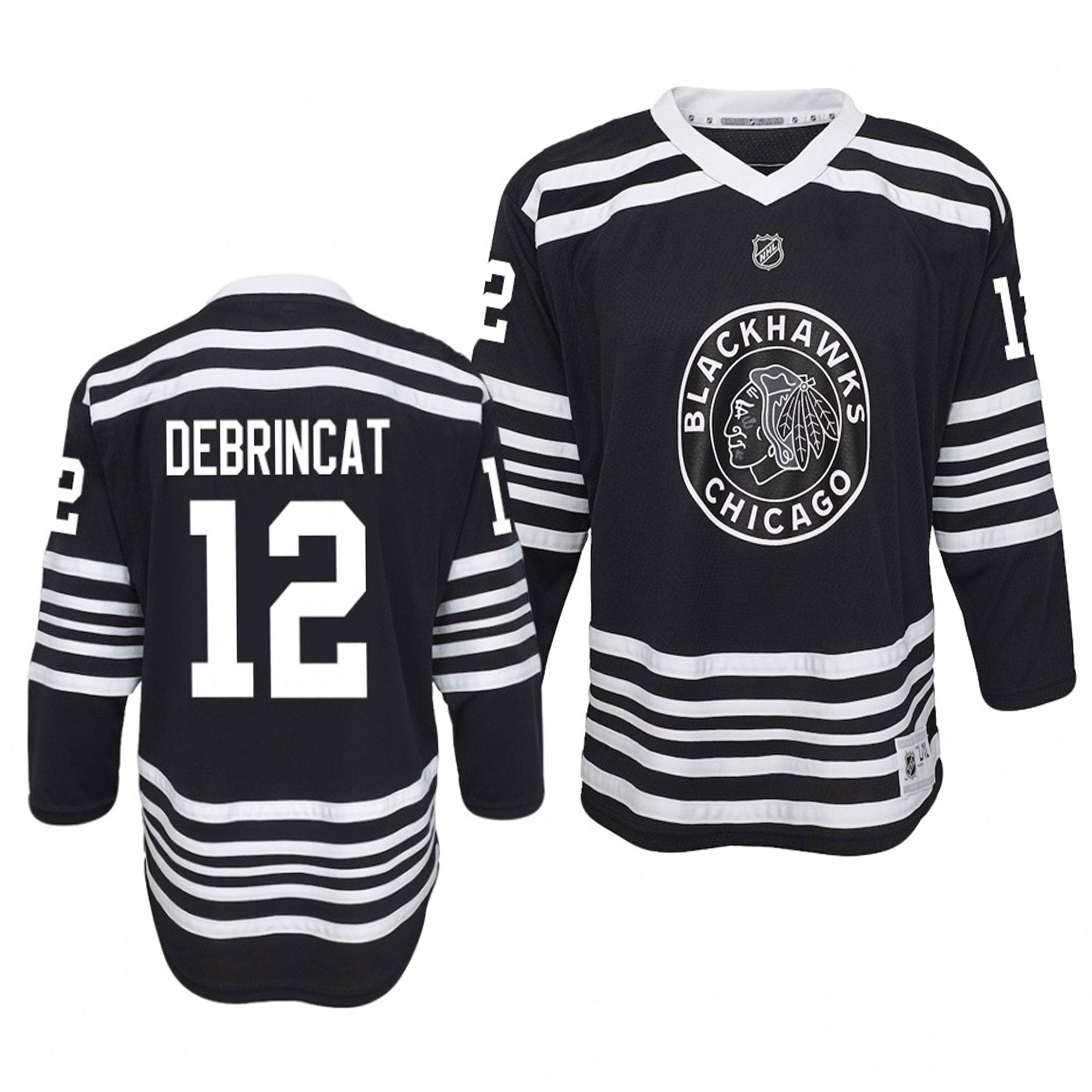 black blackhawks jersey youth