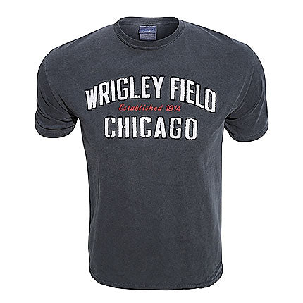 Wrigley Field Chicago Established 1914 Mens T-Shirt - Clark Street