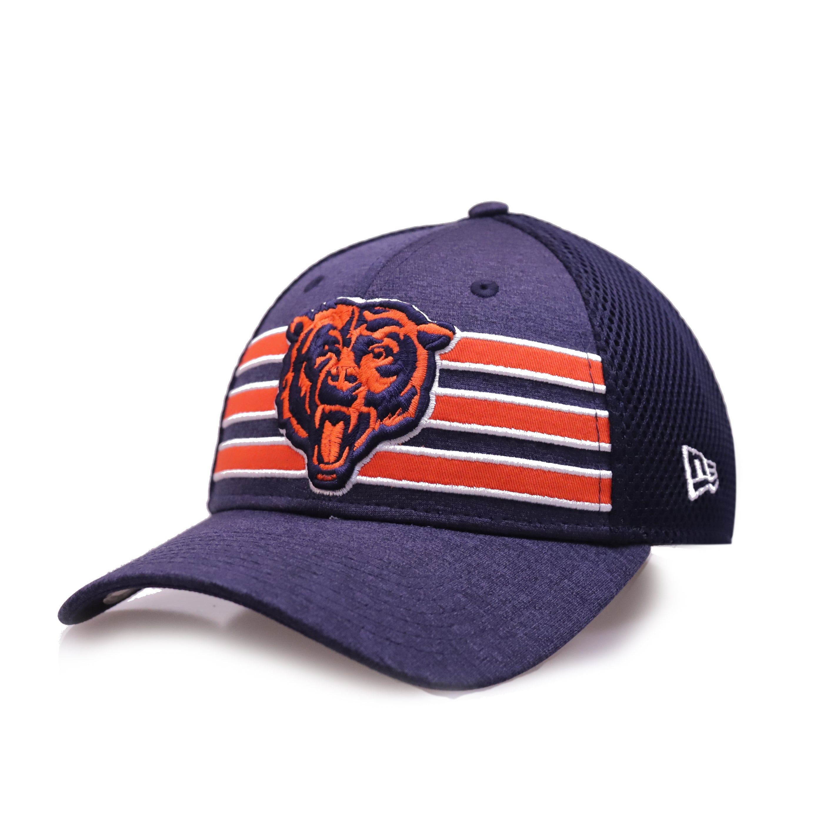 Chicago Bears New Era Flawless Stripe 39THIRTY Flex Hat - Black