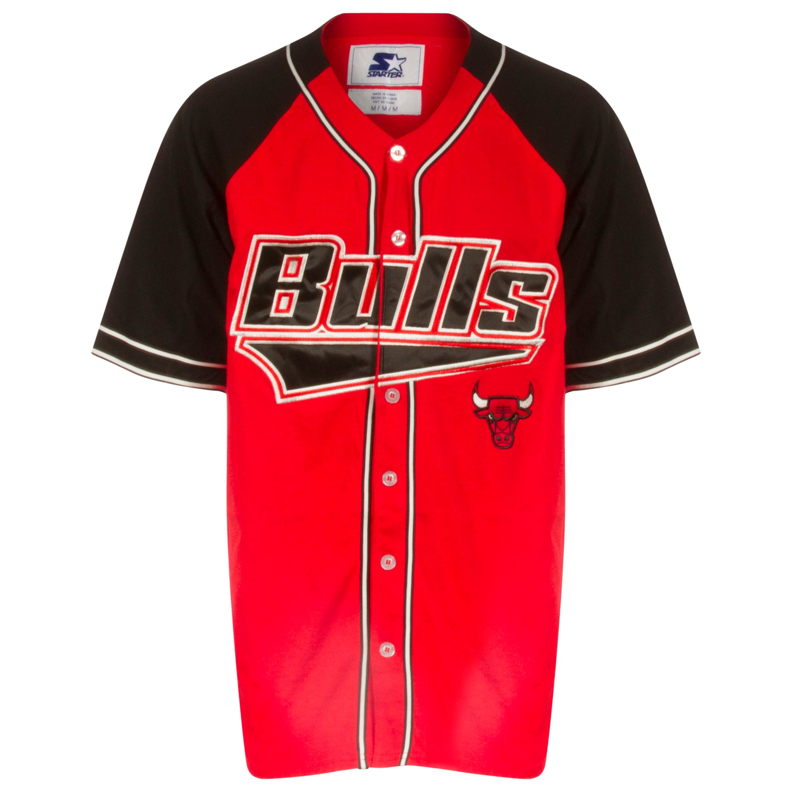 bulls button up jersey