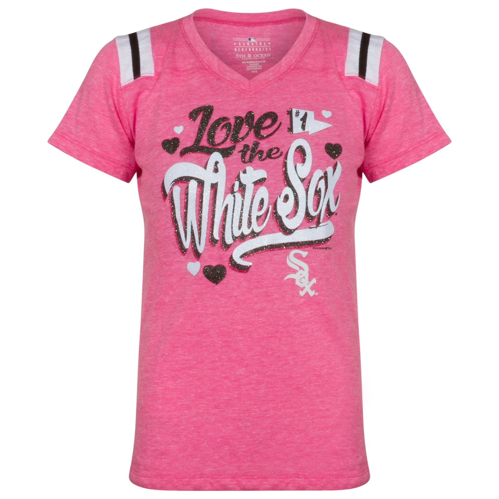 pink white sox shirt