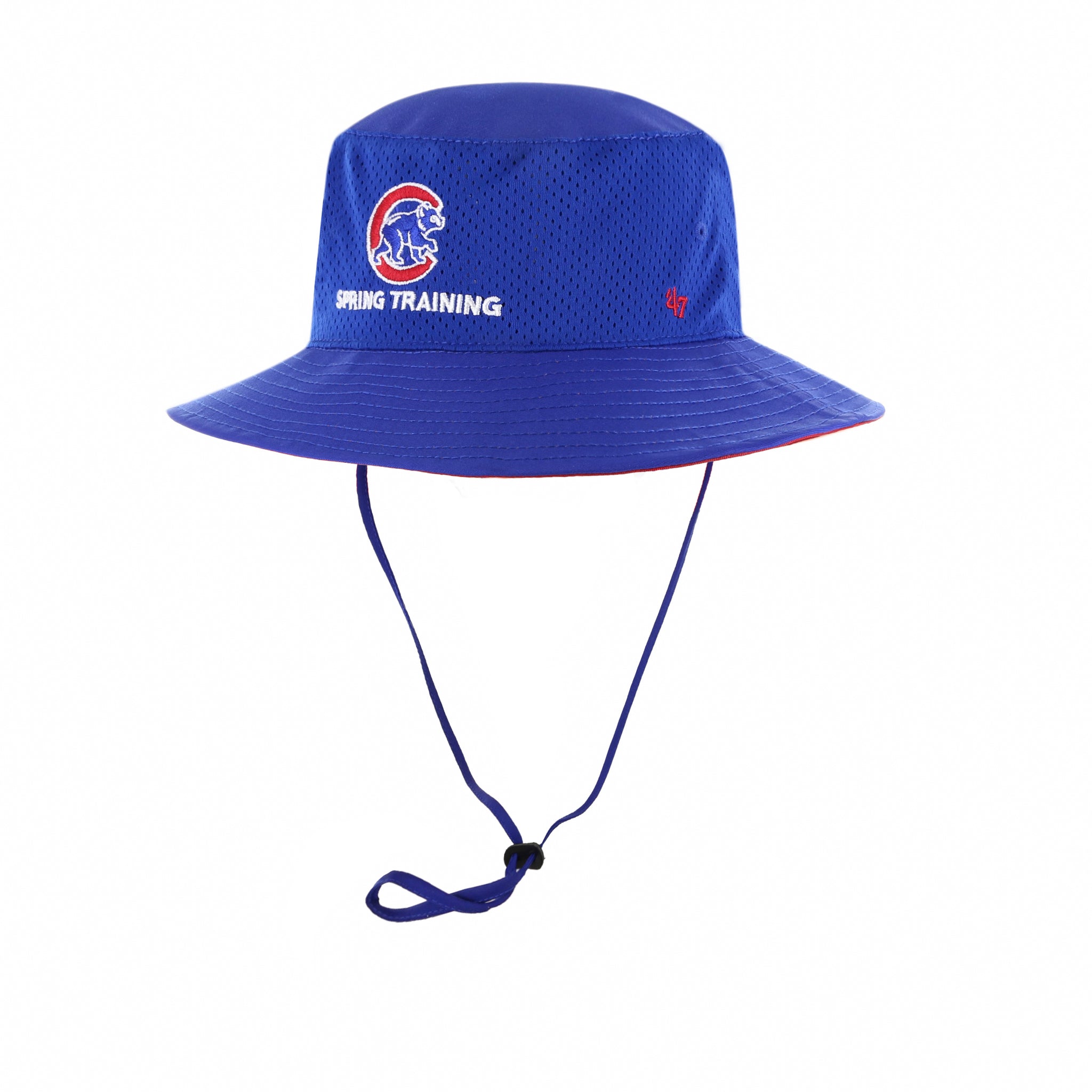 Chicago Cubs Men's Royal Mesh Spring Training Bucket Hat Clark Street