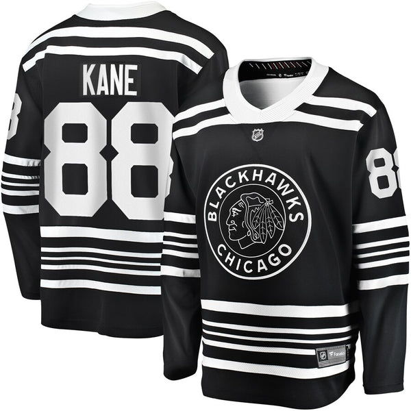 blackhawks black and white jersey